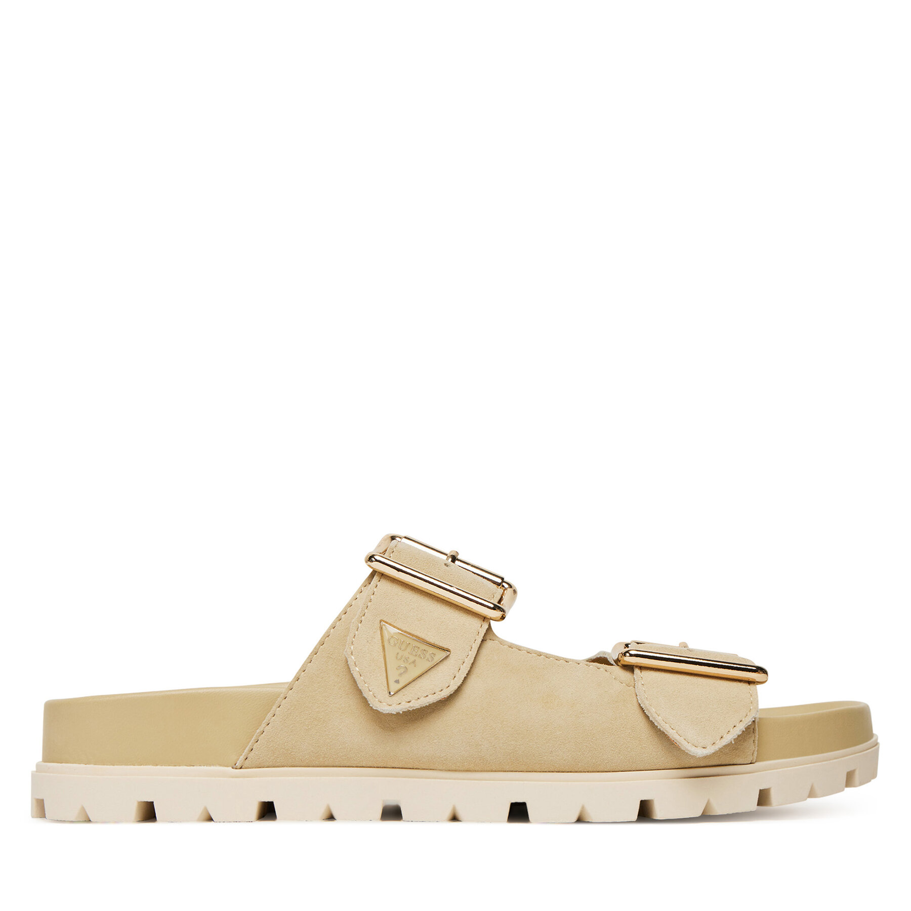 Guess Klapki FLTFST SUE03 Beżowy