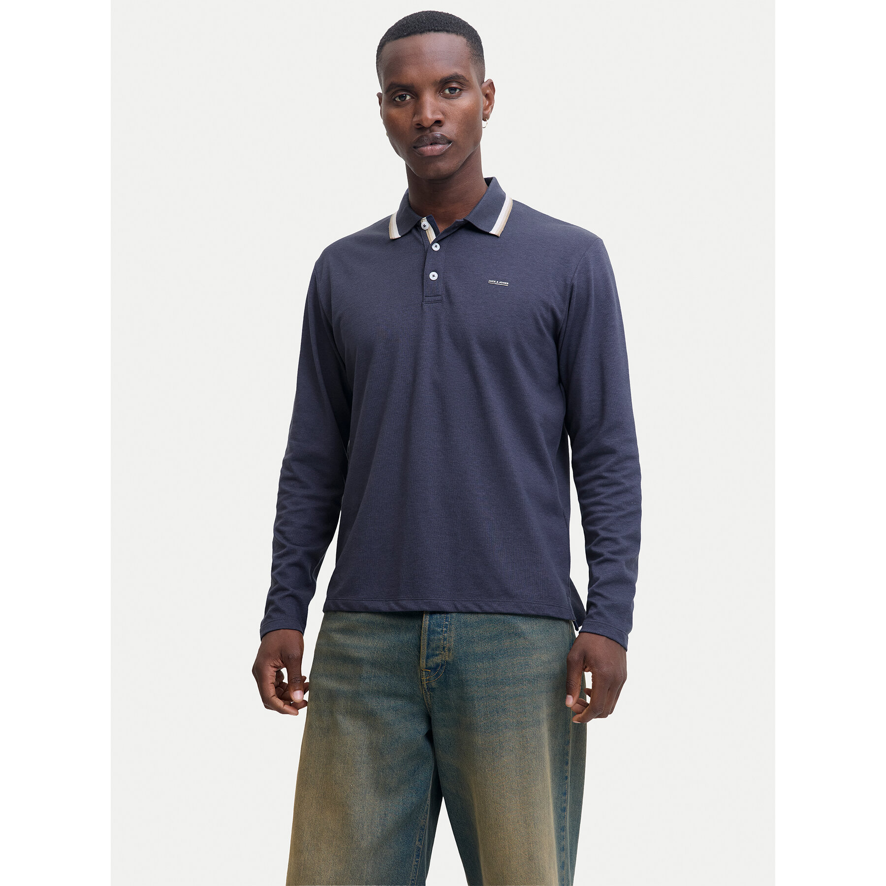 Jack & Jones Polo Blualves 12287520 Niebieski Regular Fit