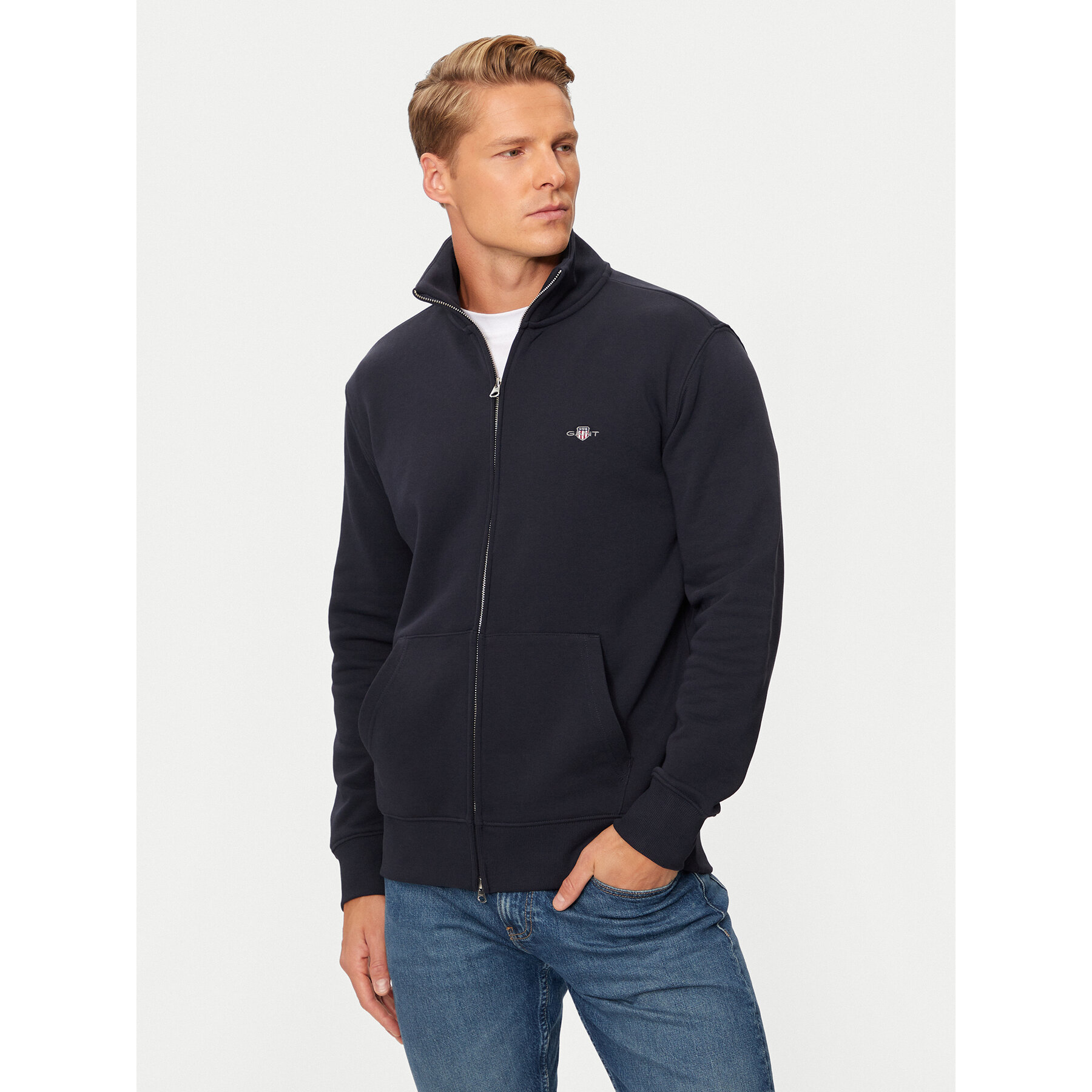 Gant Bluza Shield 2008006 Granatowy Regular Fit
