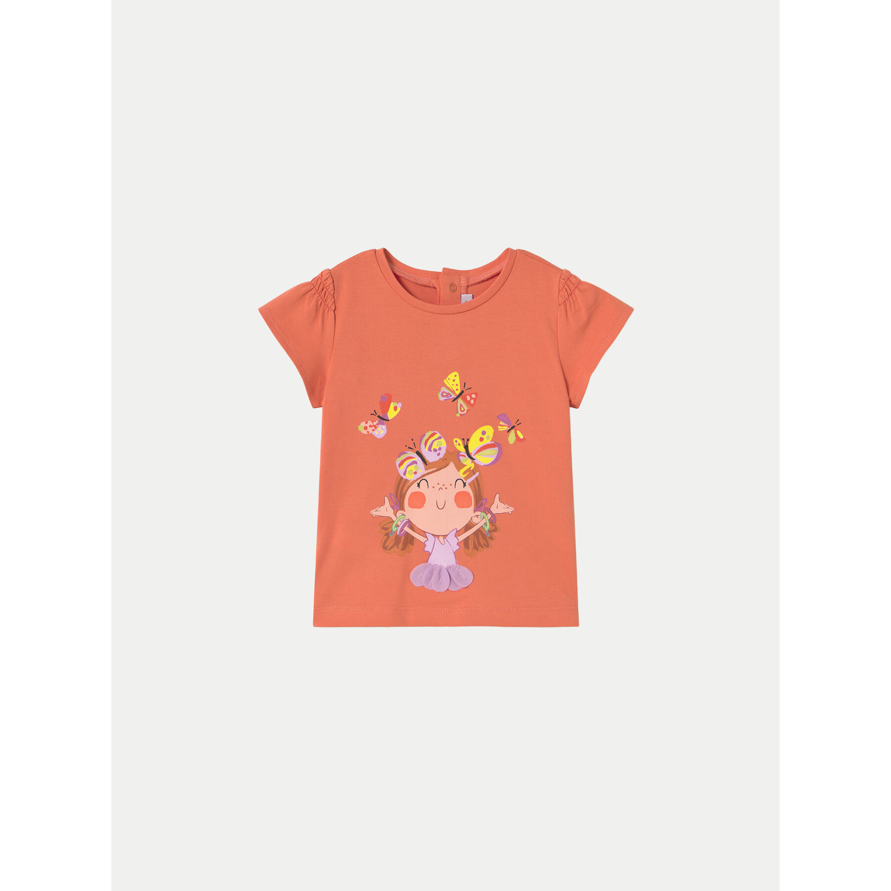 Mayoral T-Shirt 1049 Pomarańczowy Regular Fit