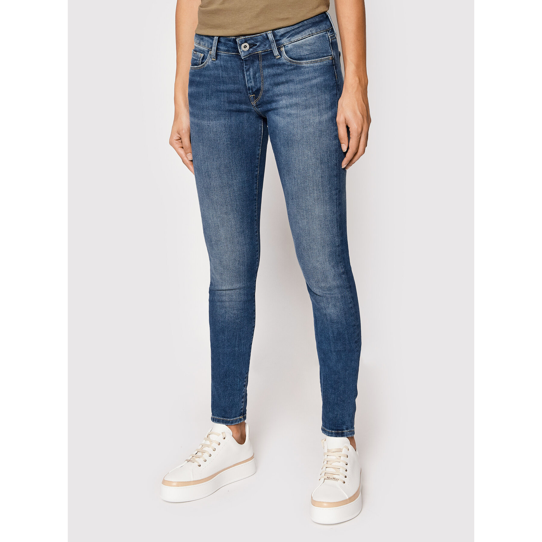 Pepe Jeans Jeansy Soho PL204174 Niebieski Skinny Fit