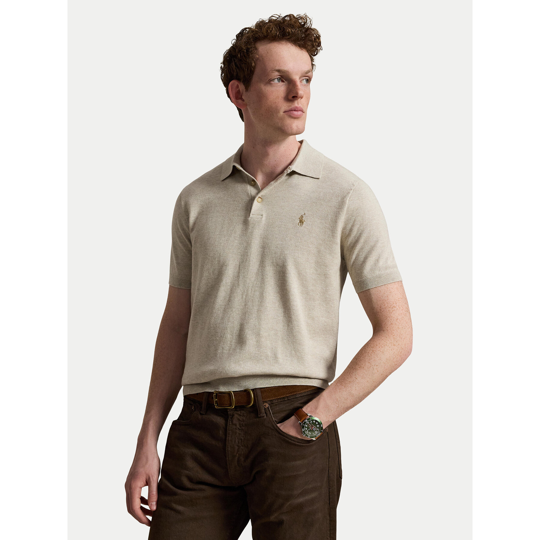 Polo Ralph Lauren Polo 710980682504 Beżowy Regular Fit