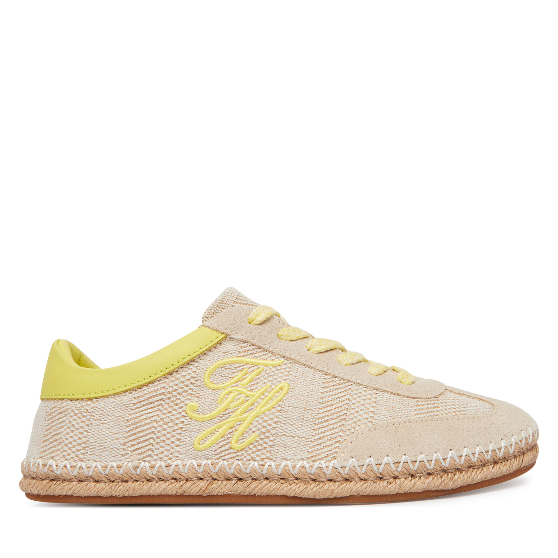 Tommy Hilfiger Espadryle Woven Logo Embroidery FW0FW09108 Beżowy