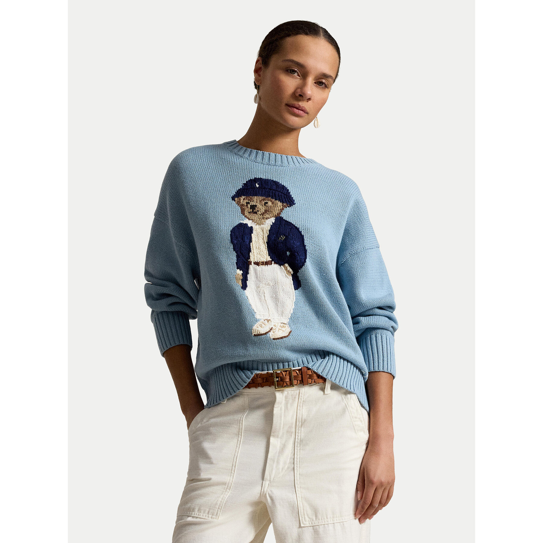Polo Ralph Lauren Sweter 211B17743001 Niebieski Regular Fit