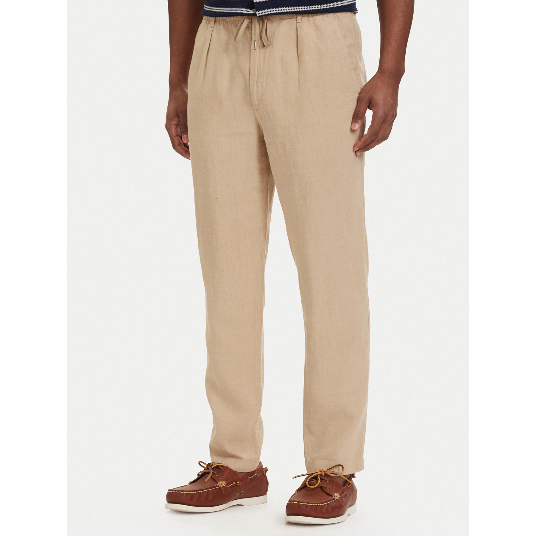 Polo Ralph Lauren Spodnie materiałowe 710940611010 Beżowy jasny Tapered Fit
