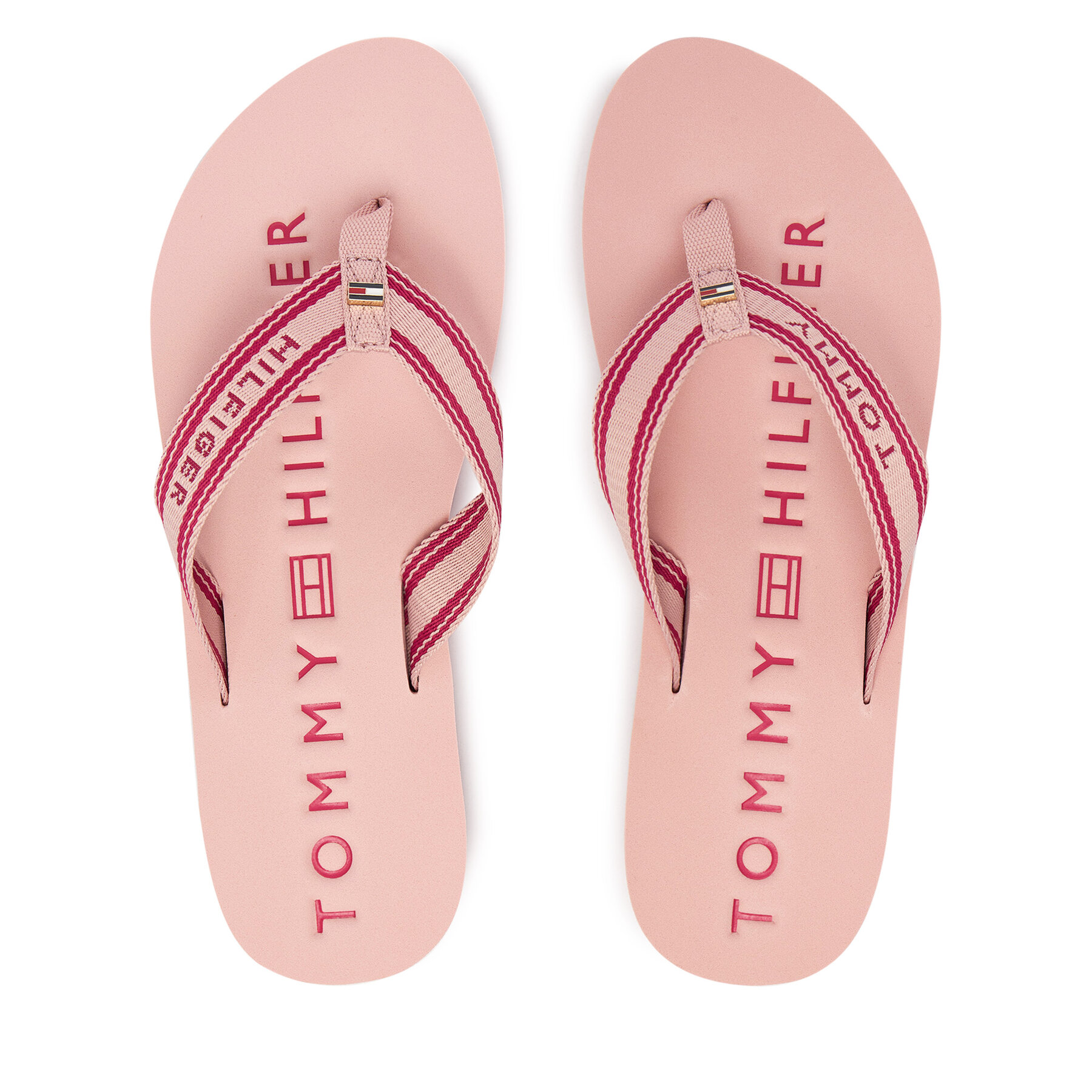 Tommy Hilfiger Japonki Th Webbing Summer Sandal FW0FW09193 Różowy