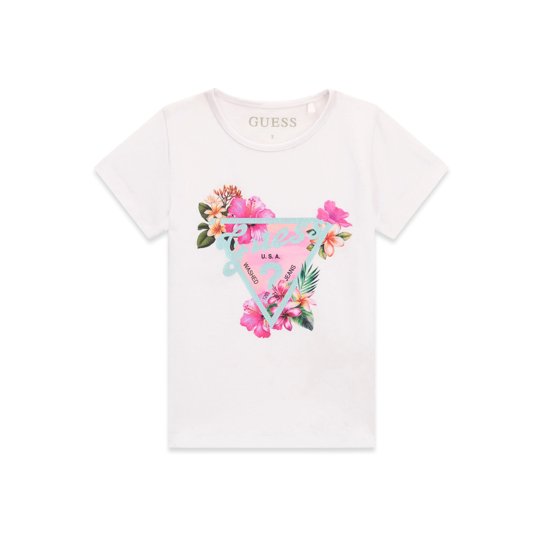Guess T-Shirt K6GI02 K6YW4 Biały Regular Fit