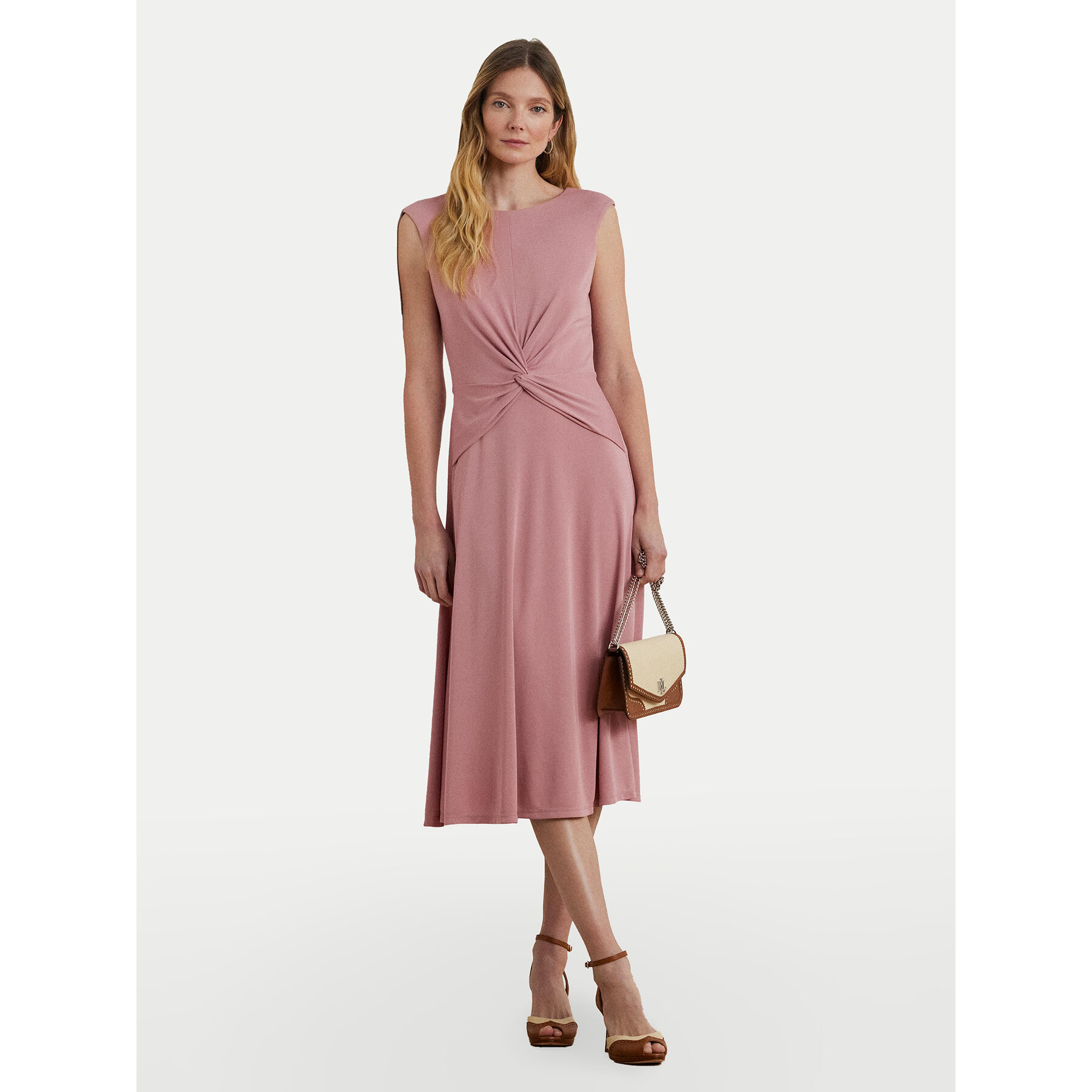 LAUREN RALPH LAUREN Sukienka codzienna 250872090014 Różowy Regular Fit