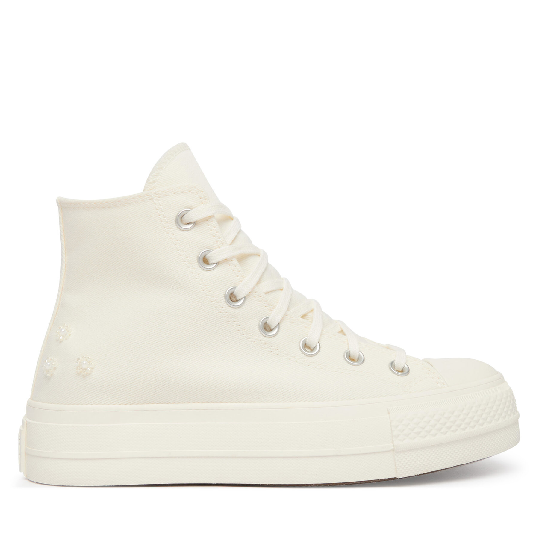 Converse Trampki Chuck Taylor All Star Lift Platform Beads A16107C Écru