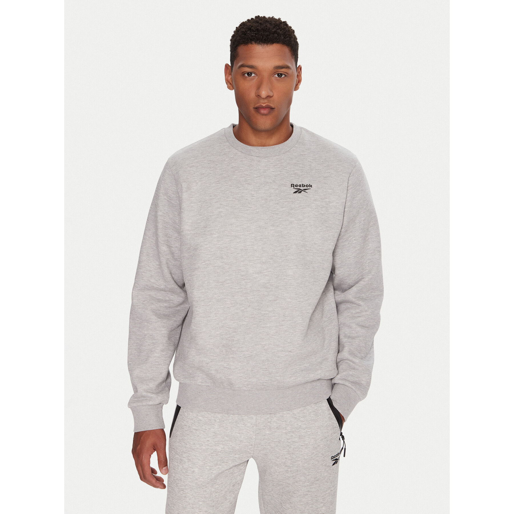 Reebok Bluza RK25154CCM Szary Regular Fit