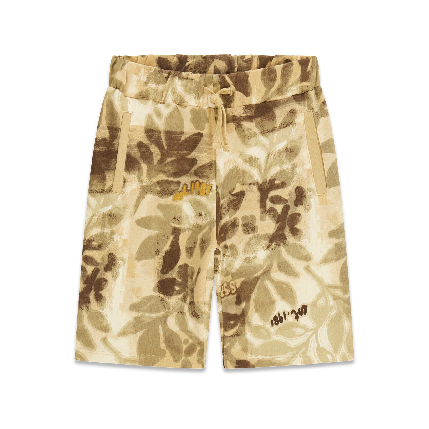 Guess Szorty sportowe L6GD00 KA6R4 Khaki Regular Fit