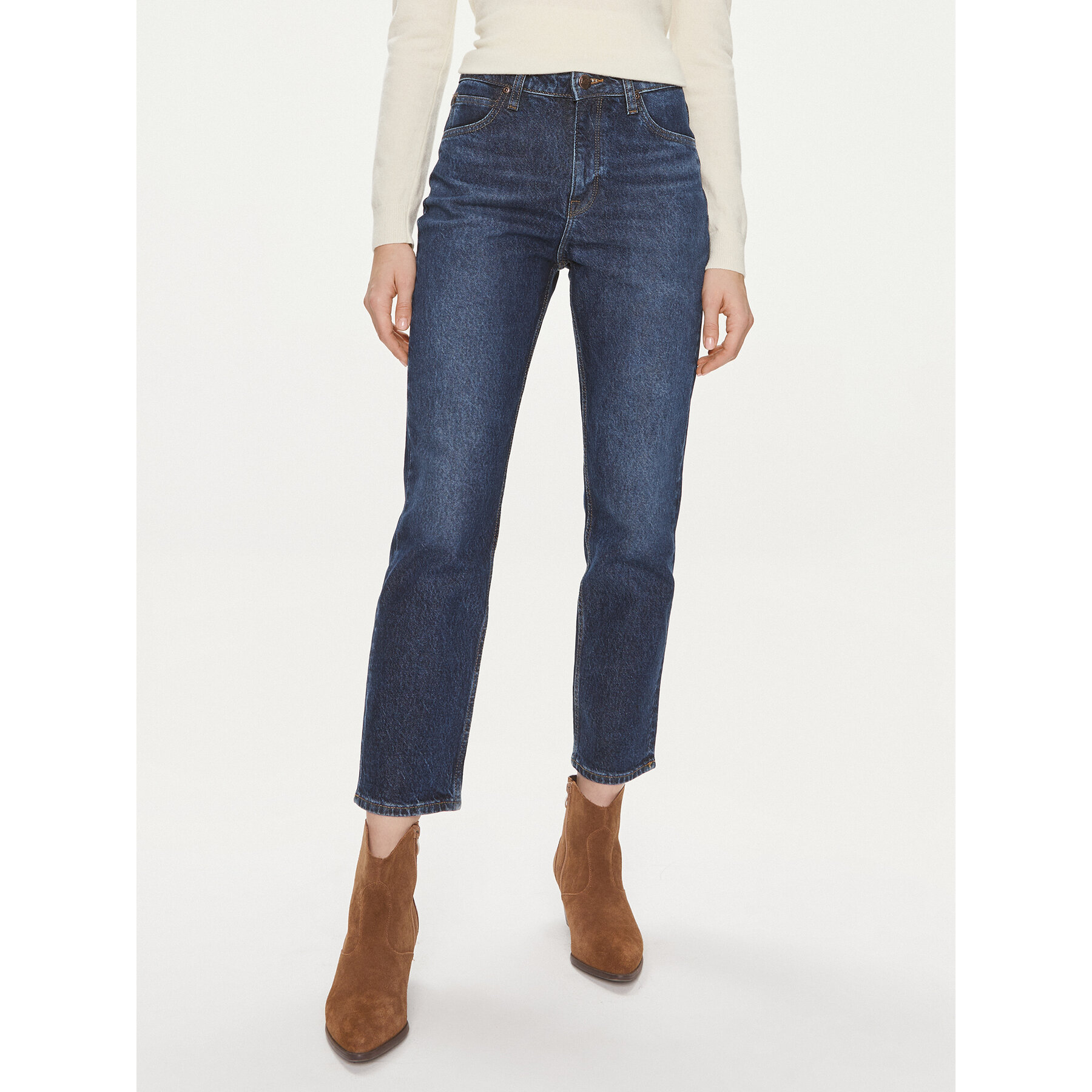 Lee Jeansy Carol 112346311 Granatowy Straight Fit