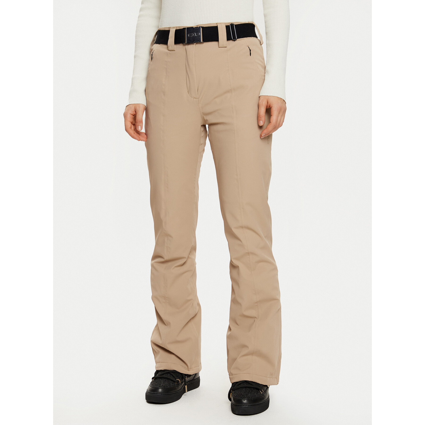 CMP Spodnie narciarskie 3W05526 Beżowy Regular Fit