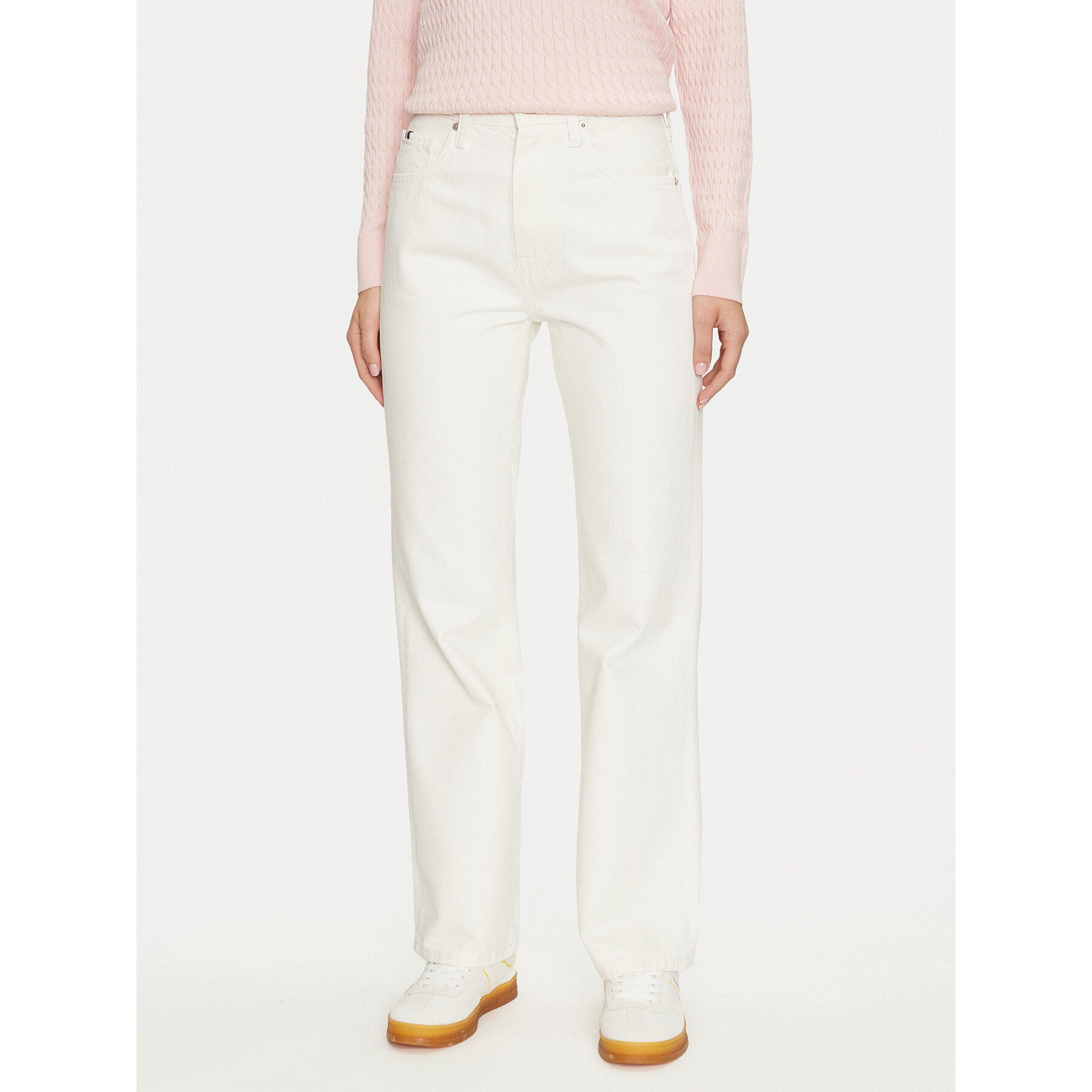 Tommy Hilfiger Jeansy WW0WW42194 Écru Relaxed Fit