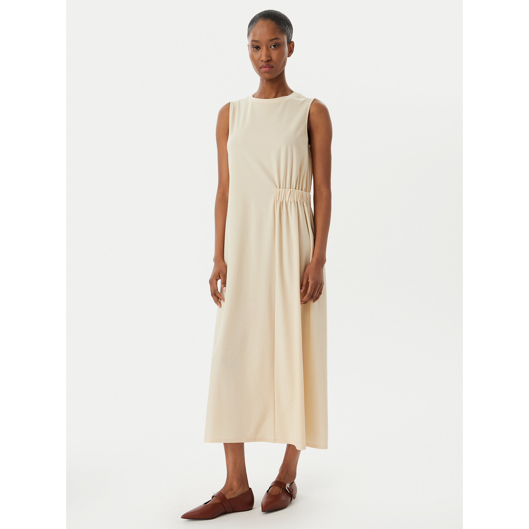 Weekend Max Mara Sukienka letnia Tenebre 2515621032 Écru Regular Fit