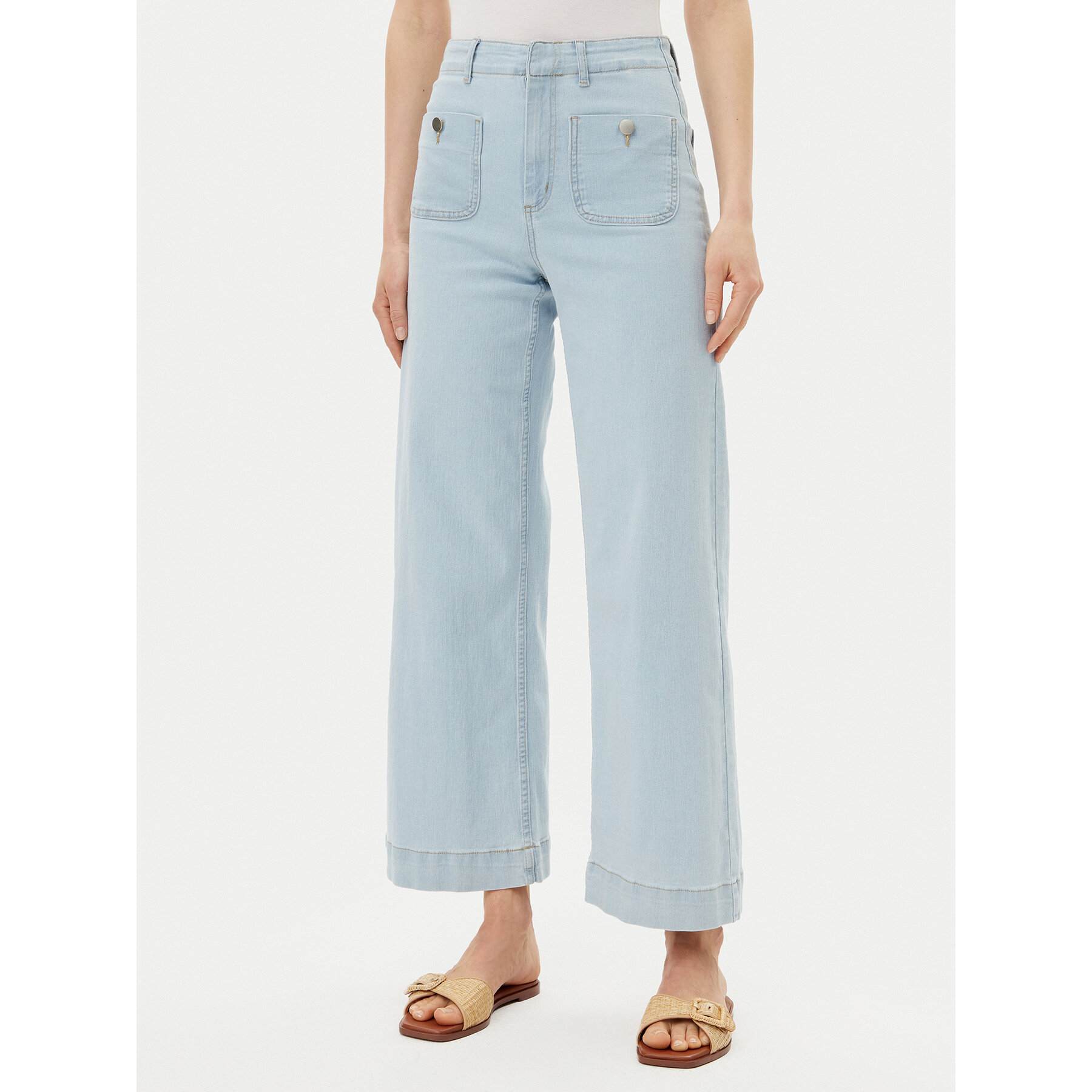 Vero Moda Jeansy Kayla 10328192 Niebieski Wide Leg