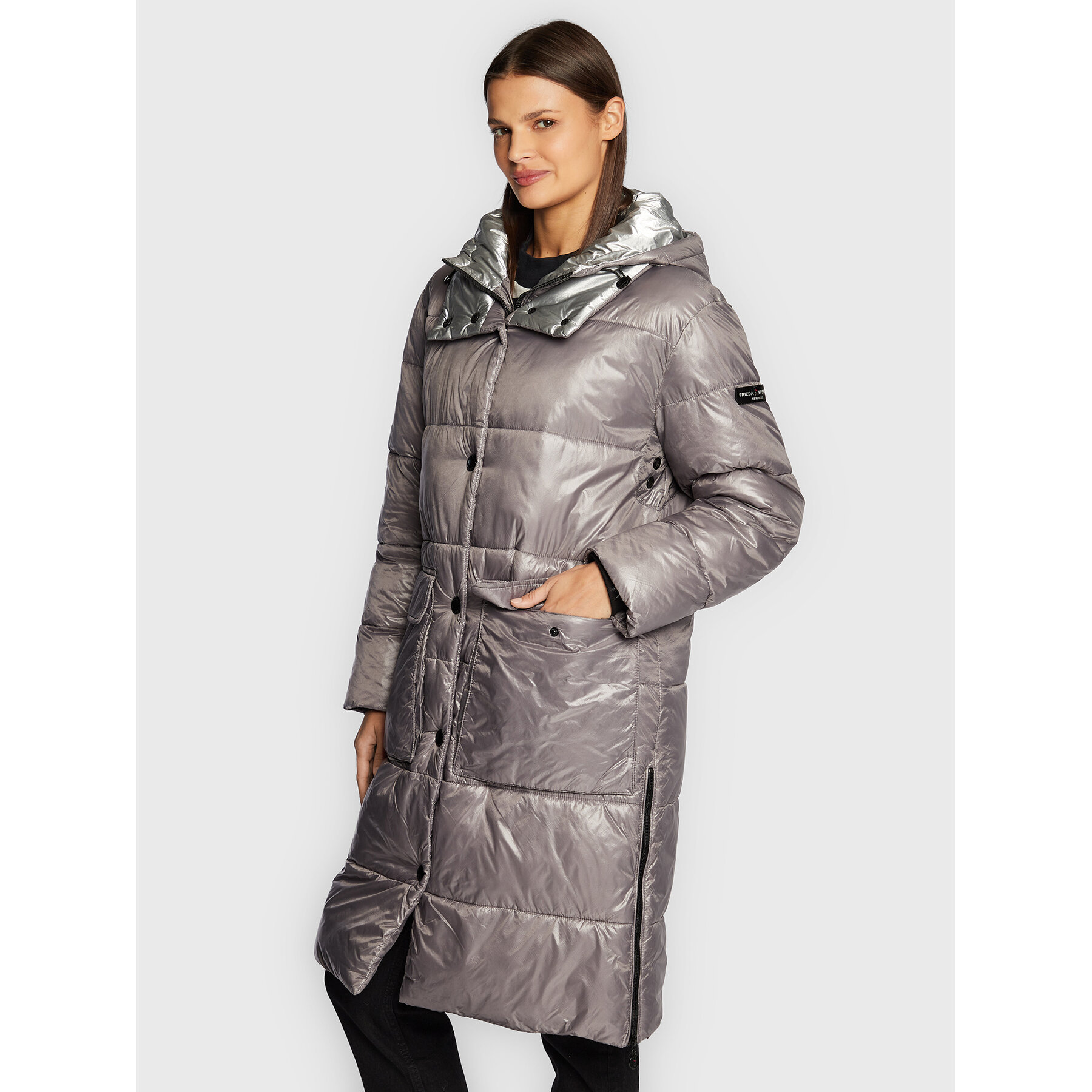 Frieda & Freddies Kurtka zimowa 8826 Szary Regular Fit