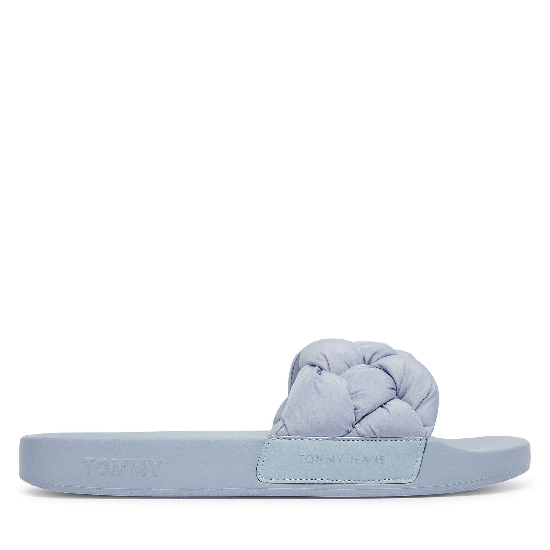 Tommy Jeans Klapki Tjw Braided Slides EN0EN02975 Błękitny