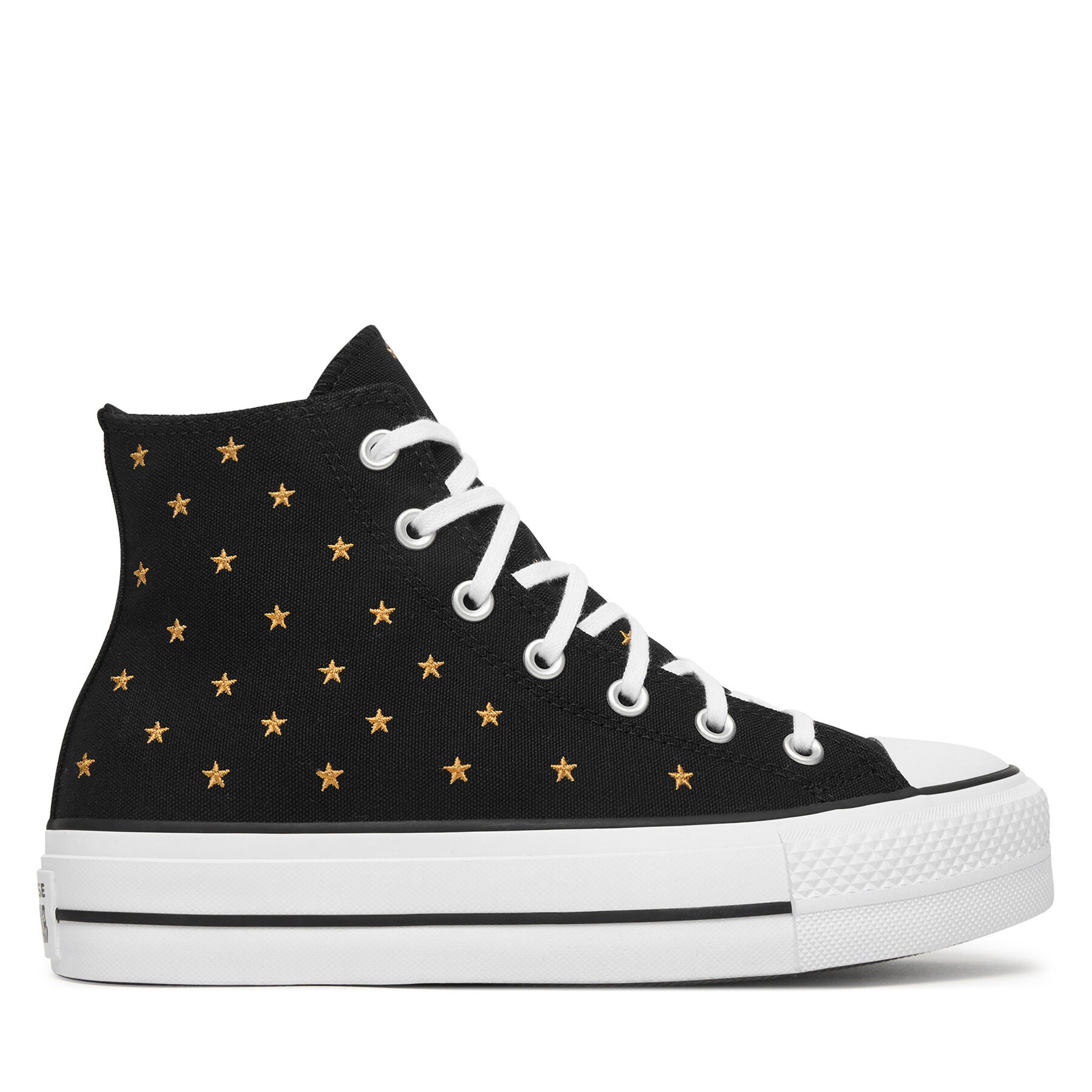 Converse Trampki Chuck Taylor All Star Lift Platform Embroidered Stars A16113C Czarny