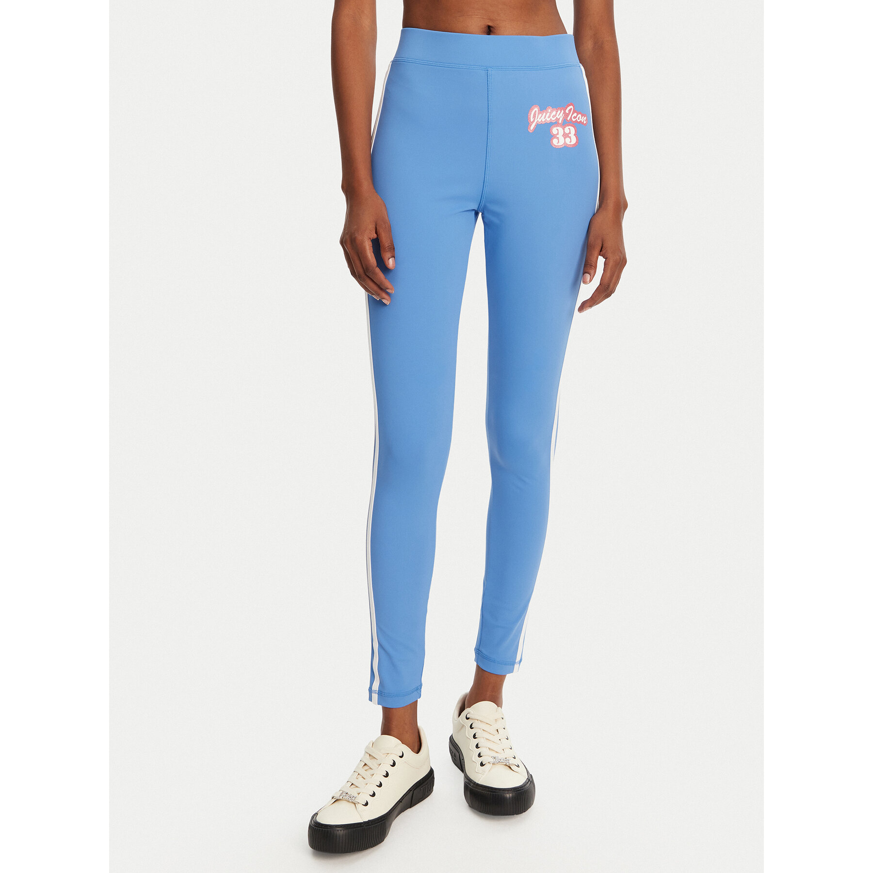 Juicy Couture Legginsy JCSML125405 Niebieski Slim Fit
