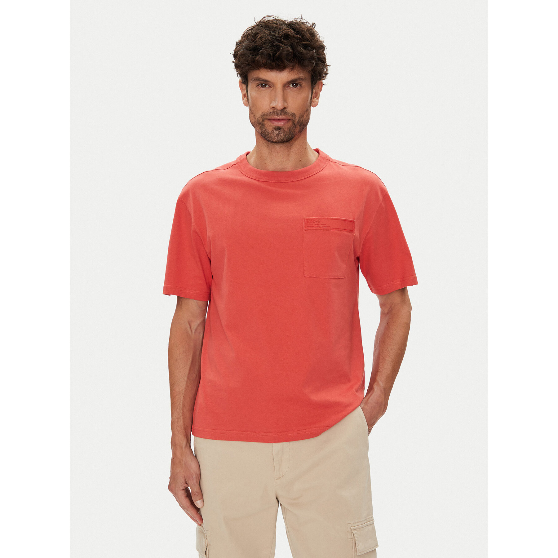 K-Way T-Shirt K2135HW Czerwony Regular Fit