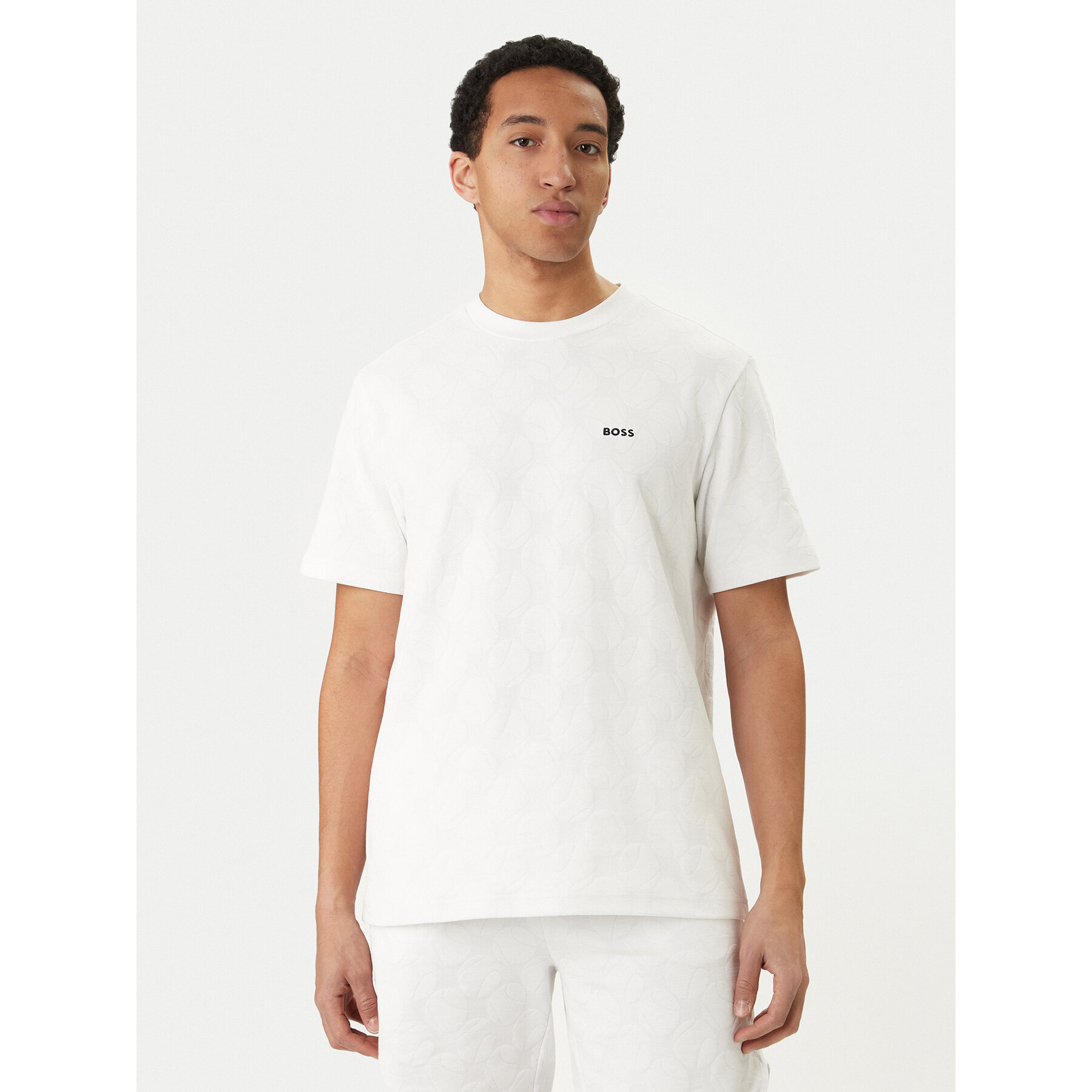 BOSS T-Shirt Member 50558867 Biały Relaxed Fit