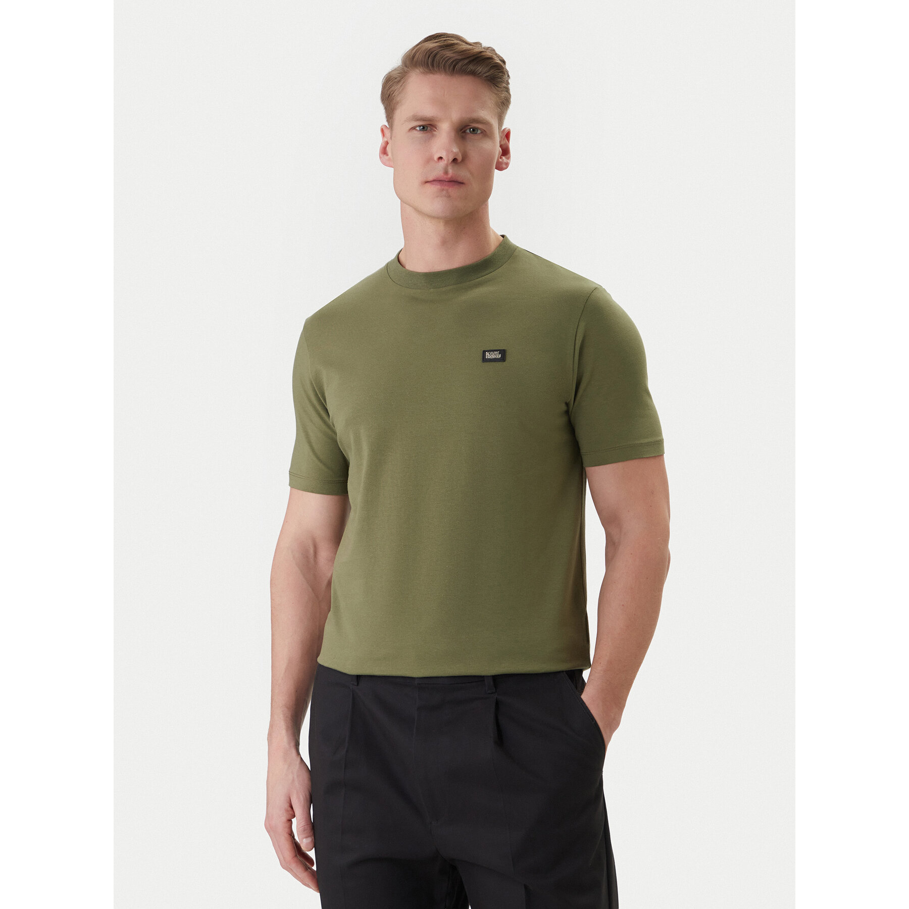 KARL LAGERFELD T-Shirt 755052 562235 Zielony Regular Fit