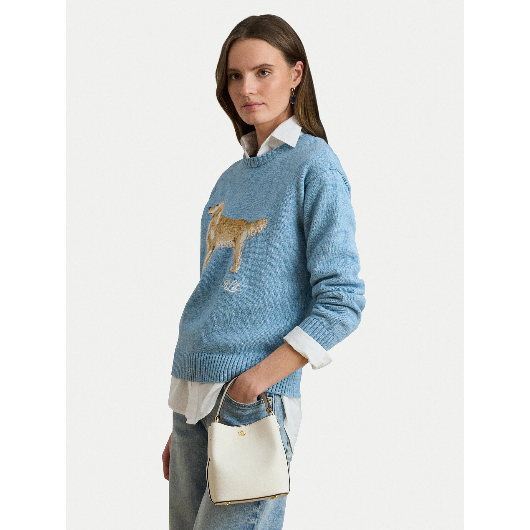 LAUREN RALPH LAUREN Torebka 431969365018 Kremowy