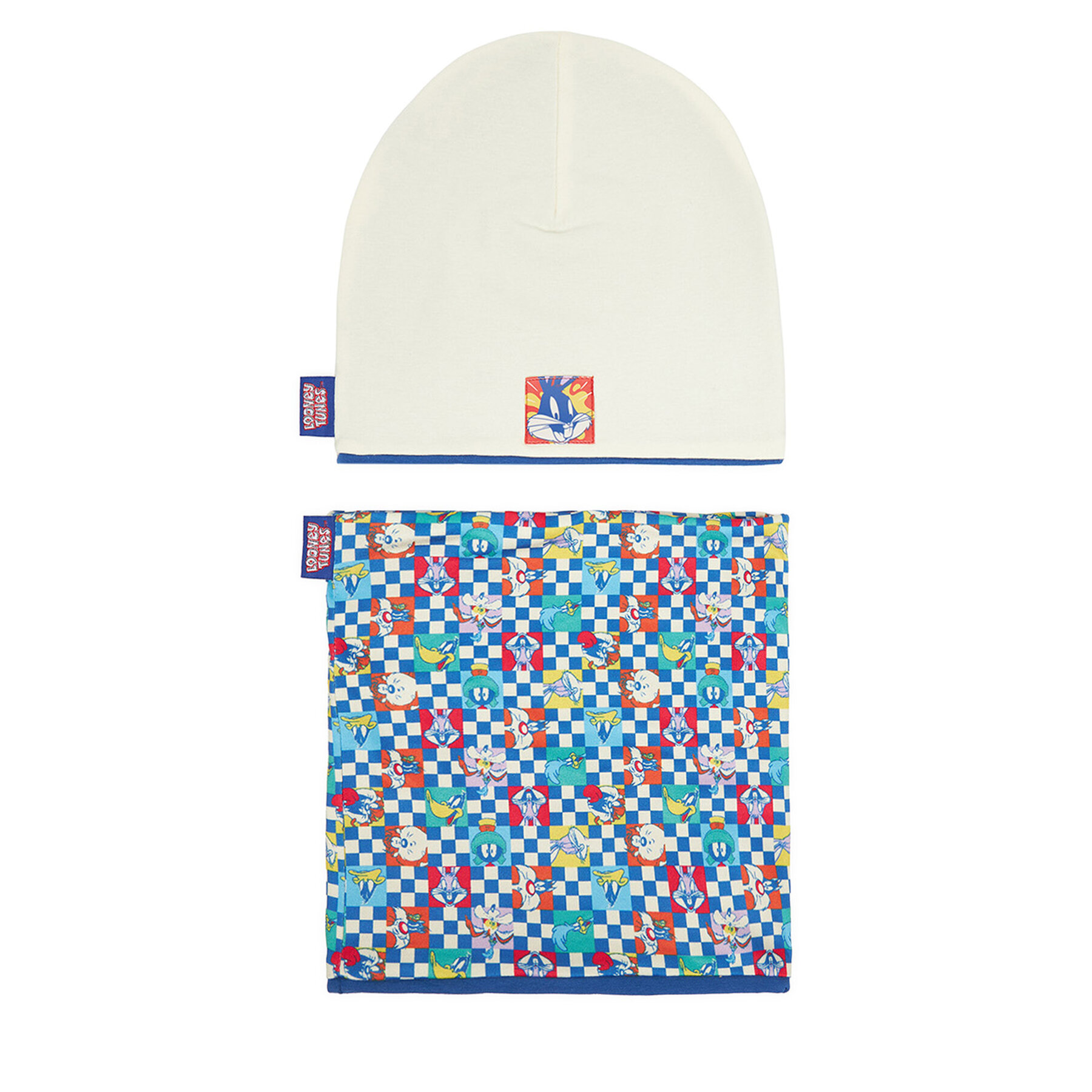 Looney Tunes Komplet czapka i komin CEO-ACCCS-AW25-203WBLT Écru