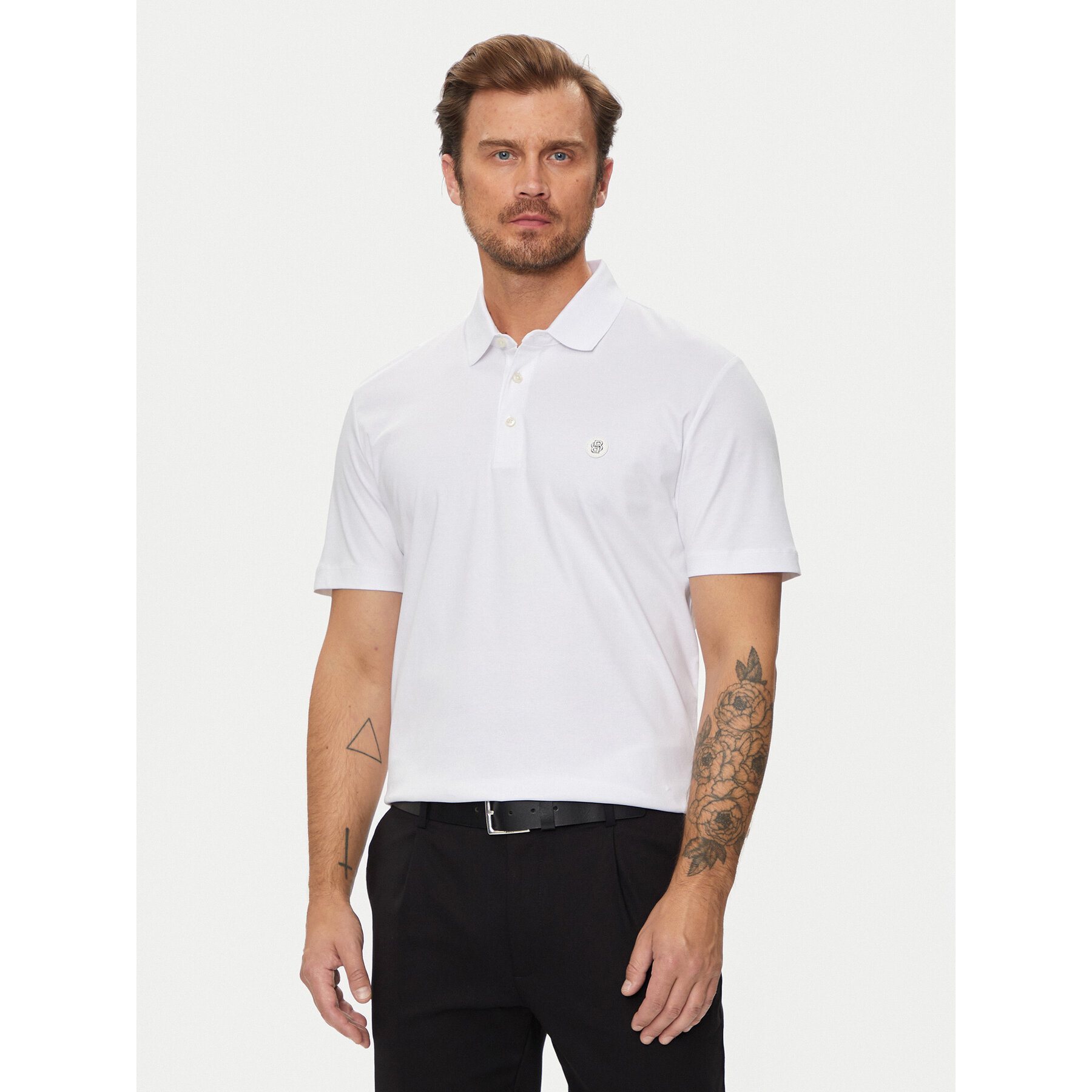 Boss Polo C-Parris 01 50520297 Biały Regular Fit
