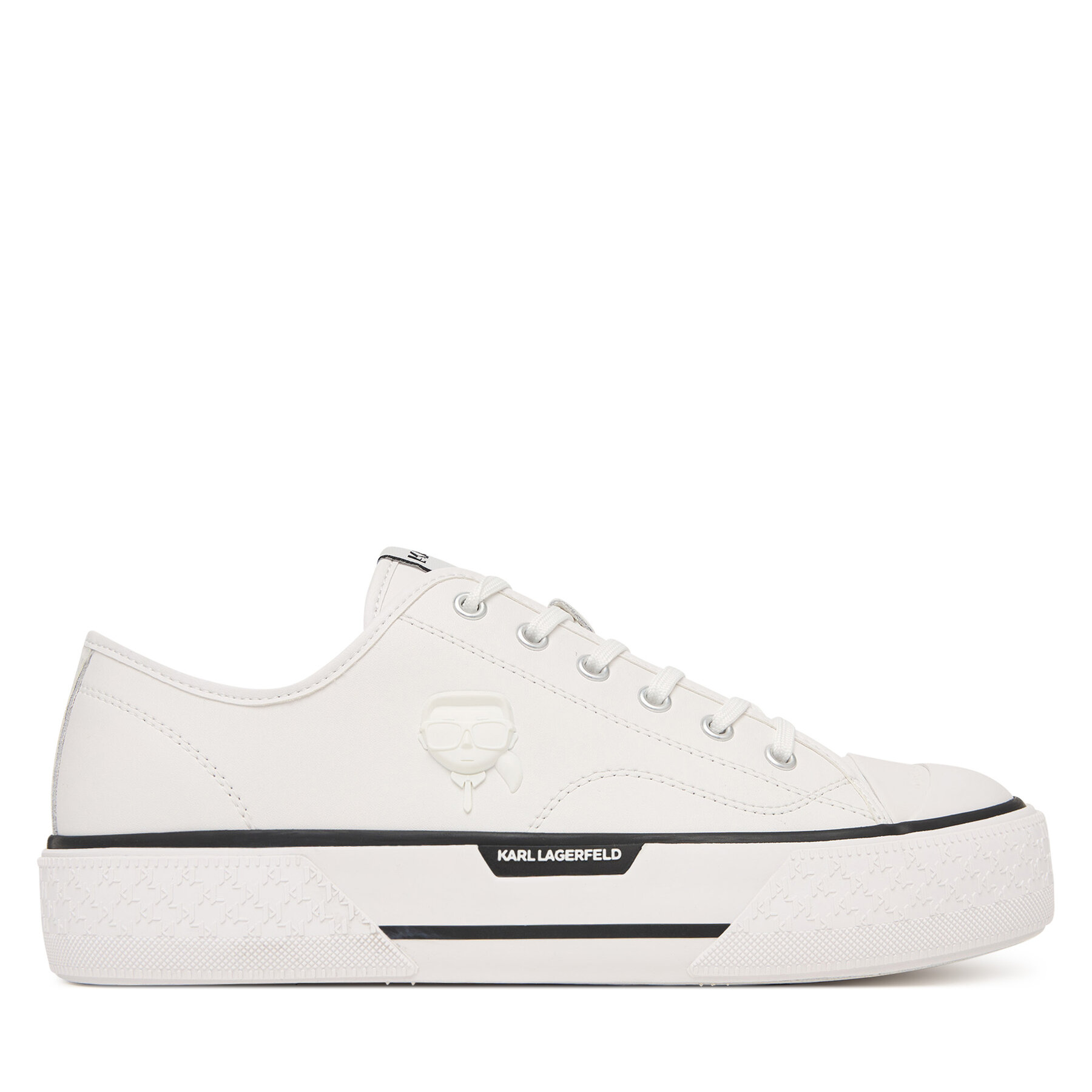 KARL LAGERFELD Trampki Kampus Max III KL50470N Biały