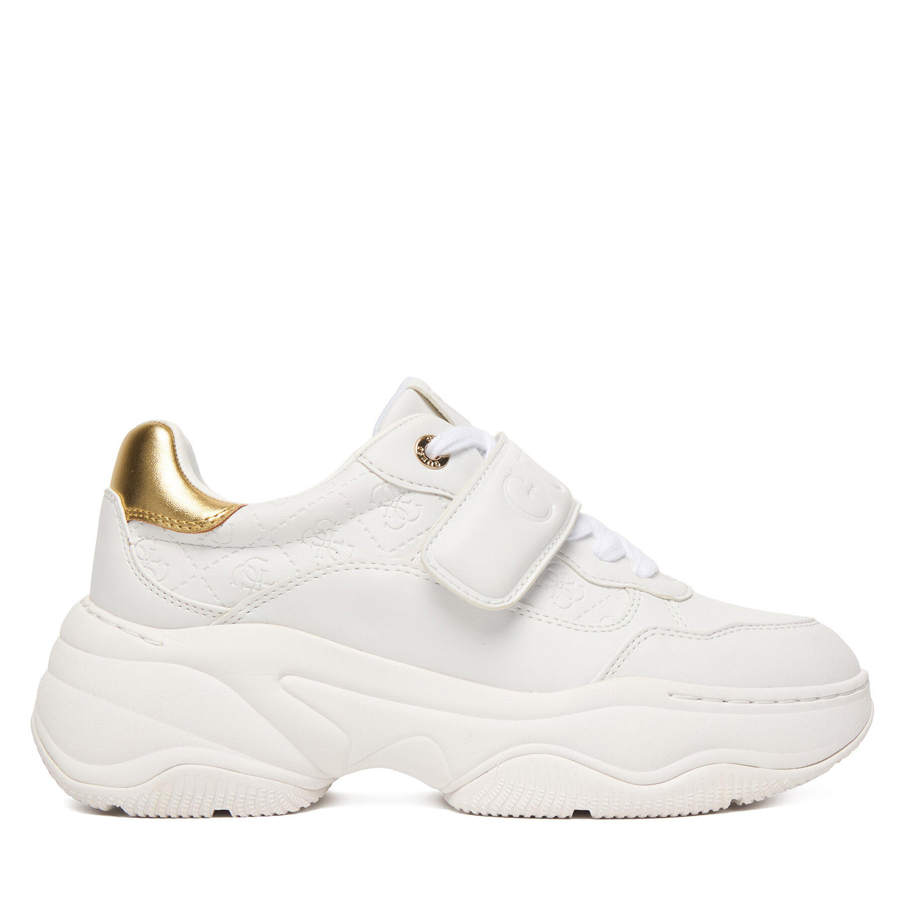 Guess Sneakersy FLFHNN ELE12 Biały