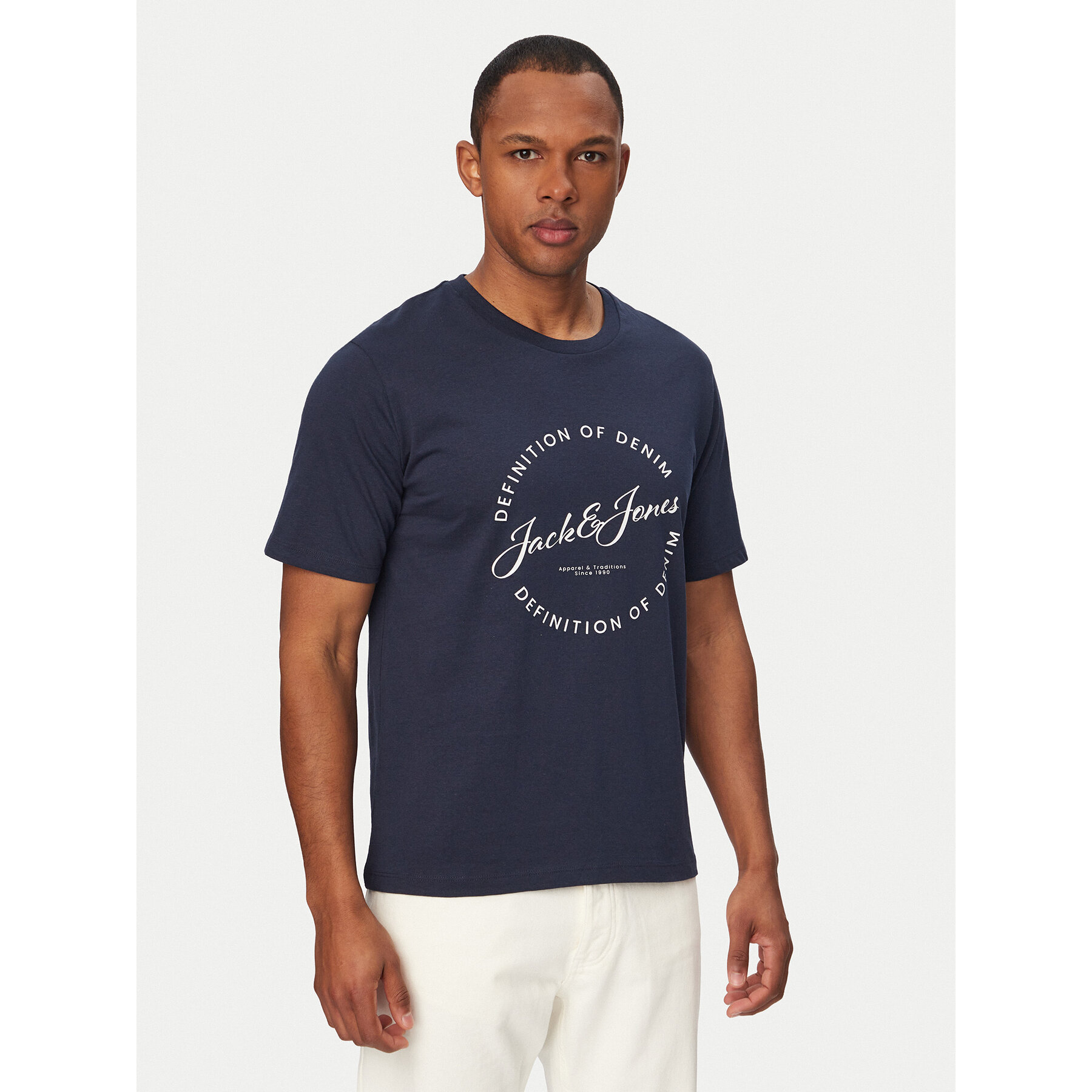 Jack & Jones T-Shirt Grayson 12288377 Niebieski Regular Fit