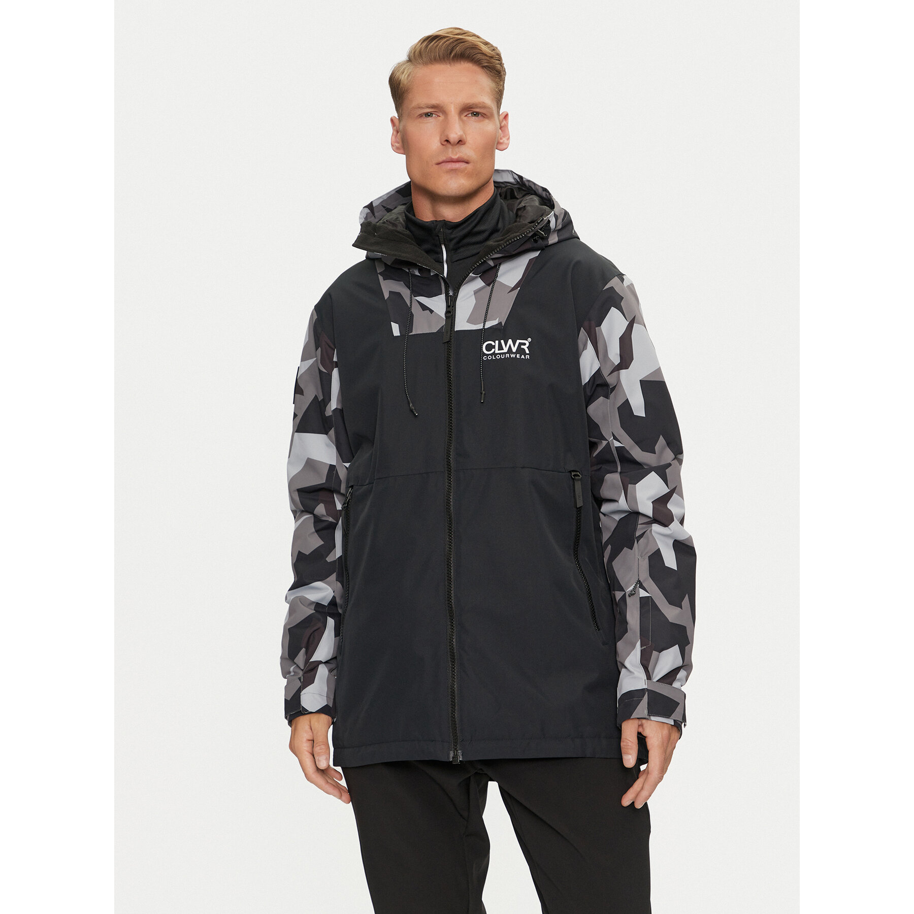 Colourwear Kurtka narciarska Block Jacket 7010295 Czarny Regular Fit