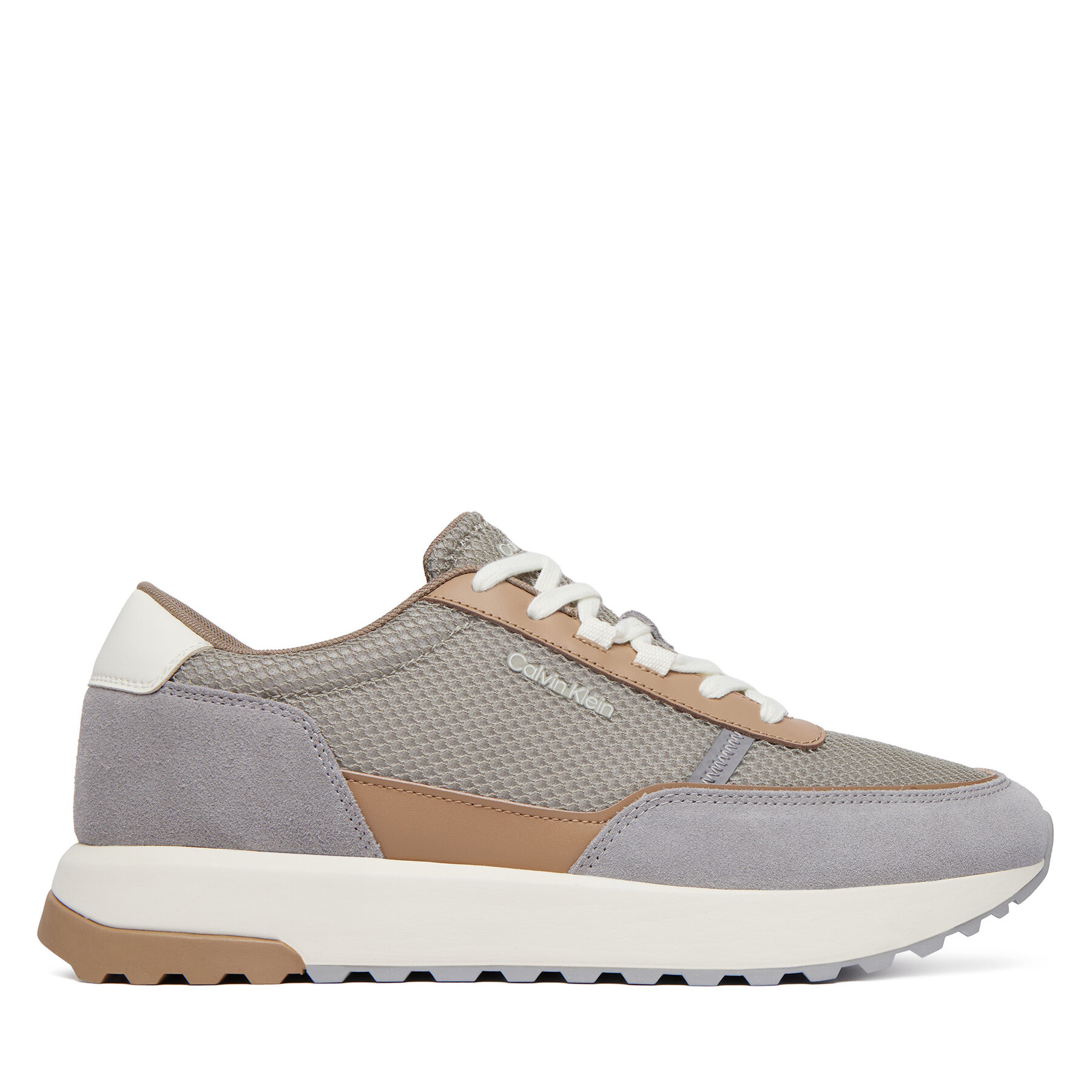 Calvin Klein Sneakersy City Runner Laceup Ny-Rec Su HM0HM02215 Beżowy