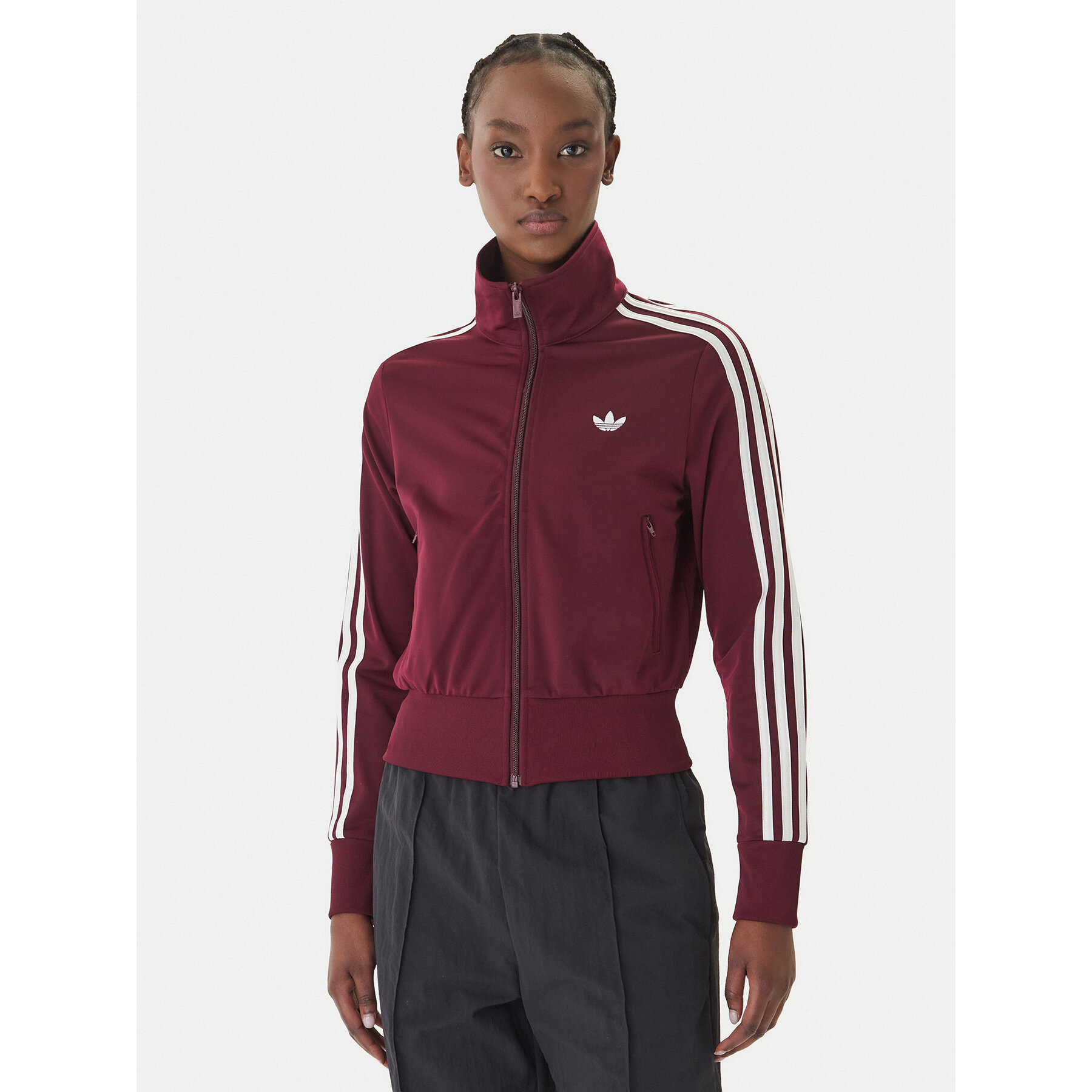 adidas Bluza Firebird Classic KQ6532 Fioletowy Regular Fit