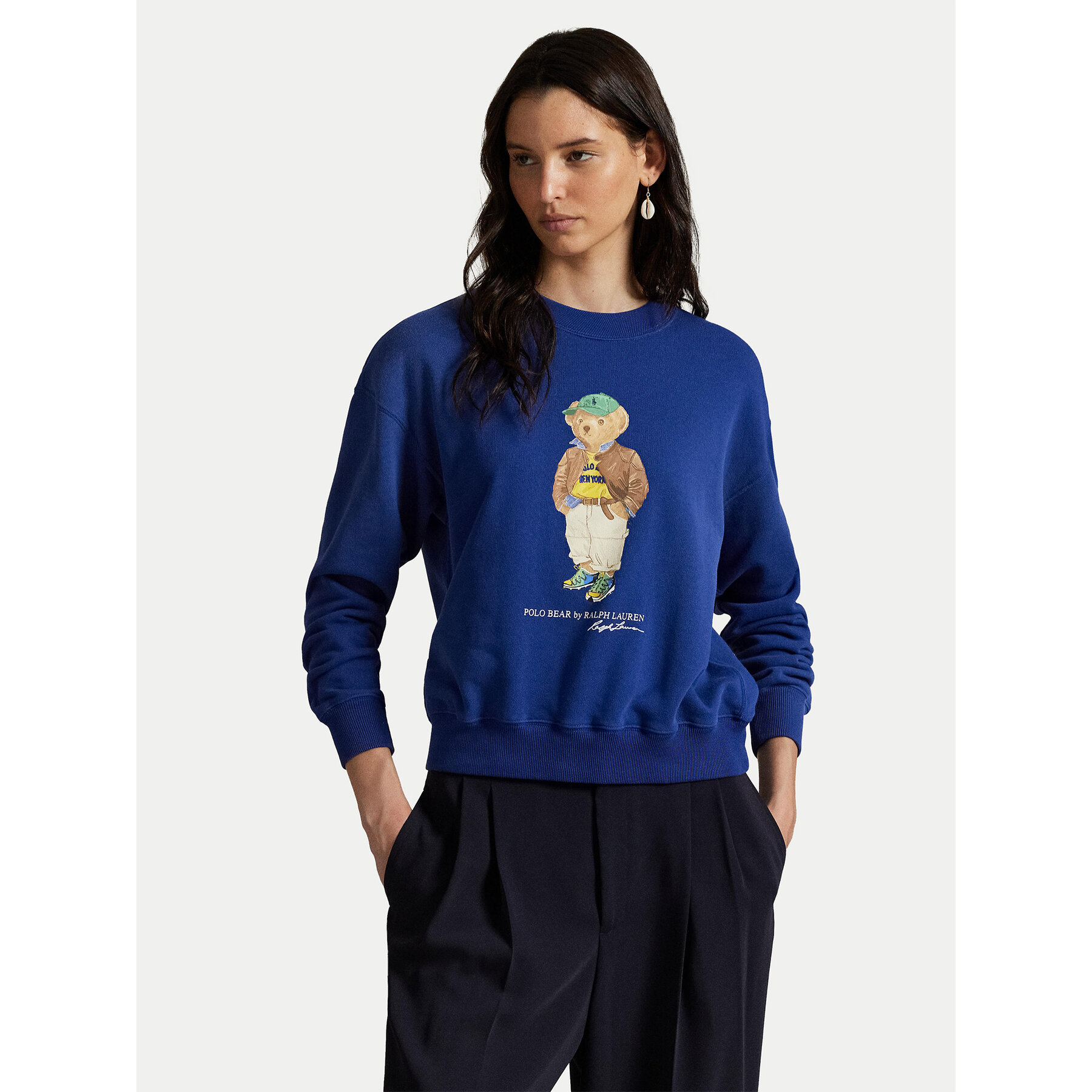 Polo Ralph Lauren Bluza 211971736001 Niebieski Relaxed Fit