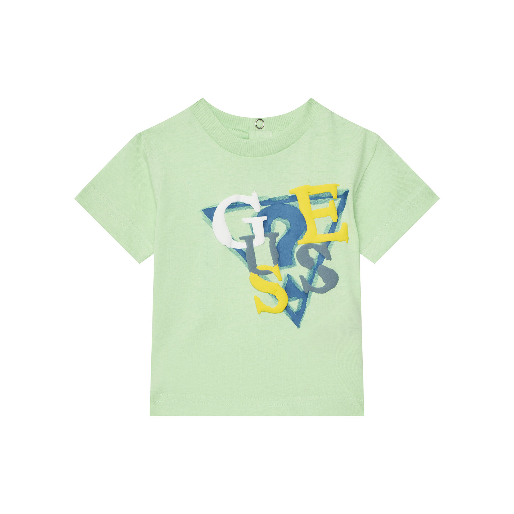 Guess T-Shirt I5GI01 K8HM4 Zielony Regular Fit