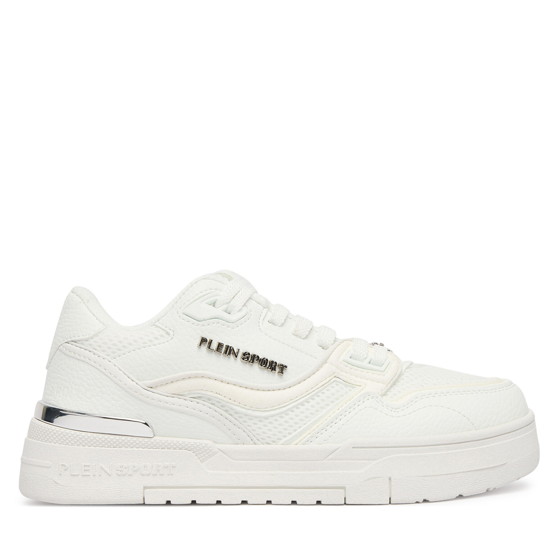 Plein Sport Sneakersy SAFS USC0845 STE003N Biały