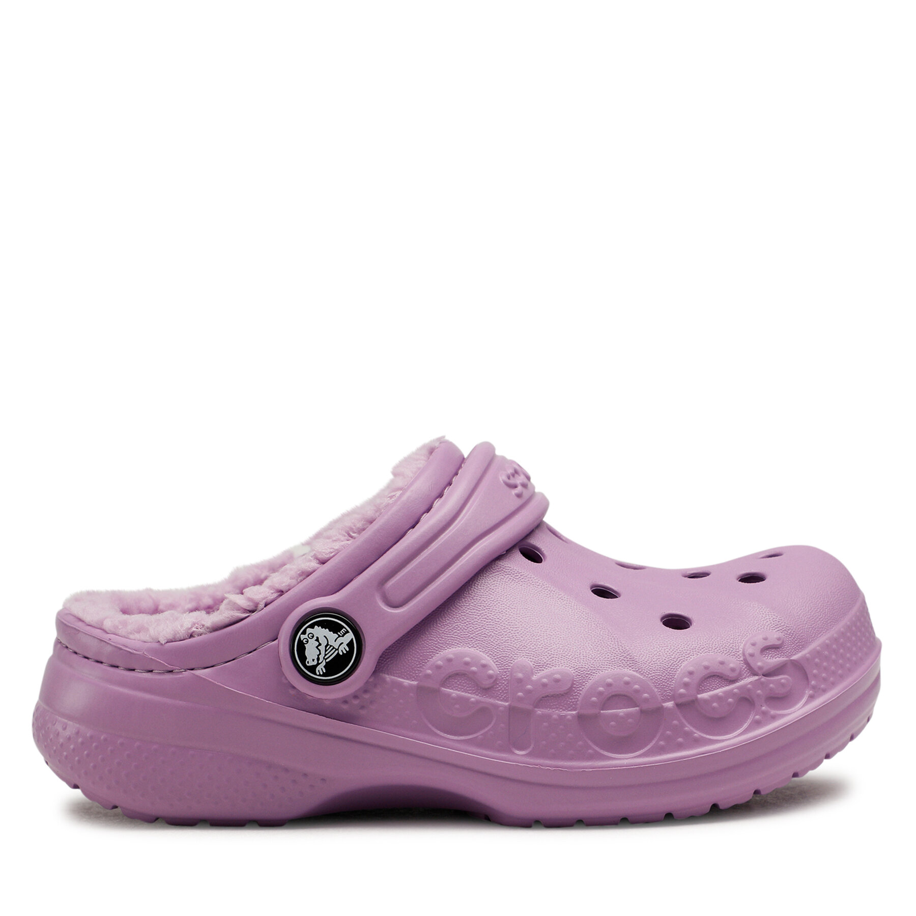 Crocs Klapki Baya Lined Clog K 207500-5Q5 Fioletowy