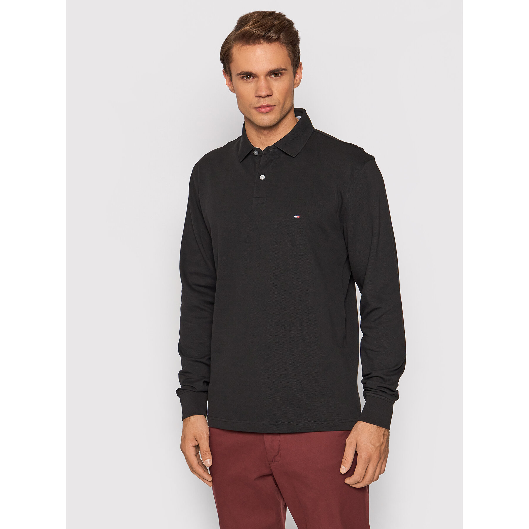Tommy Hilfiger Polo 1985 MW0MW20183 Czarny Regular Fit