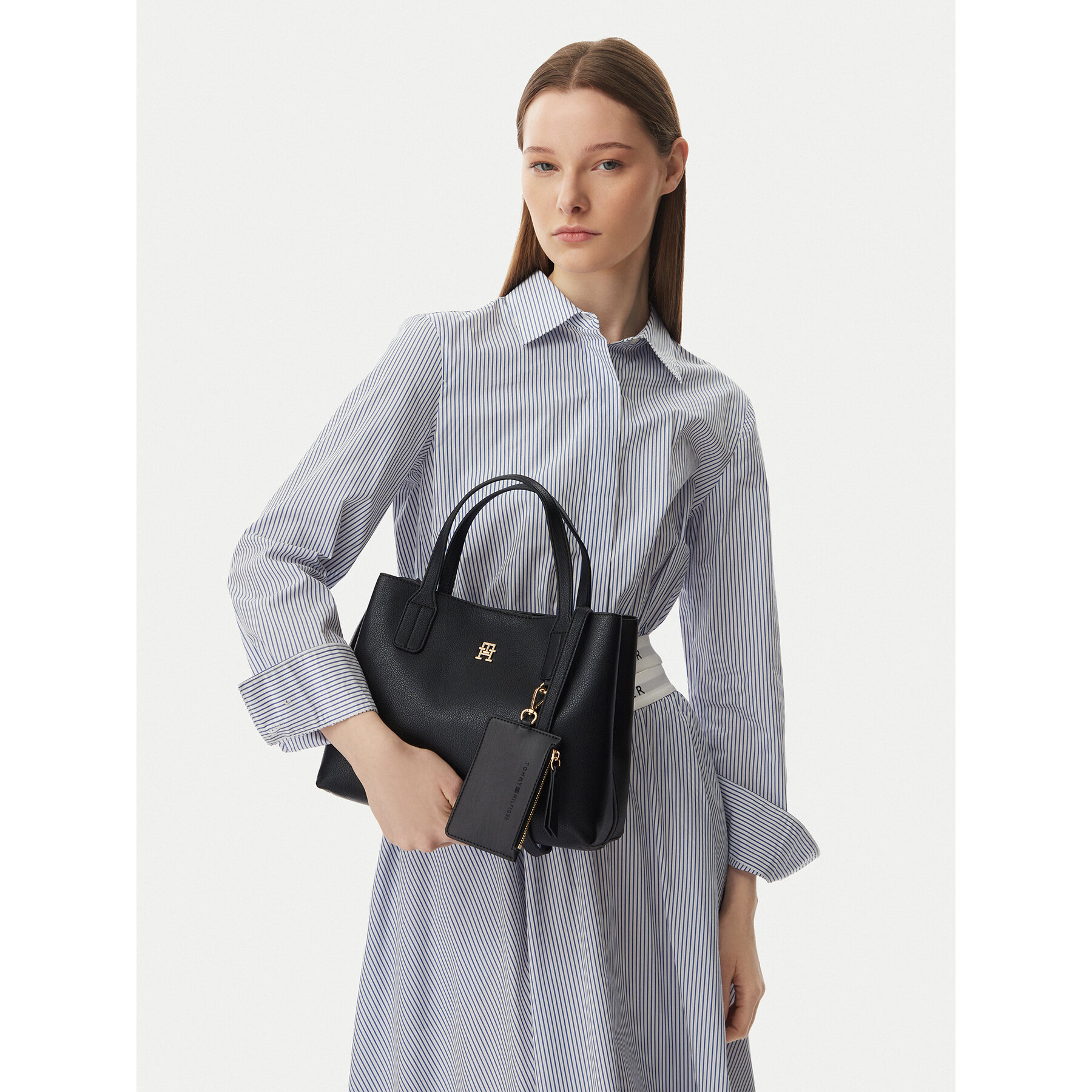 Tommy Hilfiger Torebka Th Icon Mini Satchel AW0AW18722 Czarny