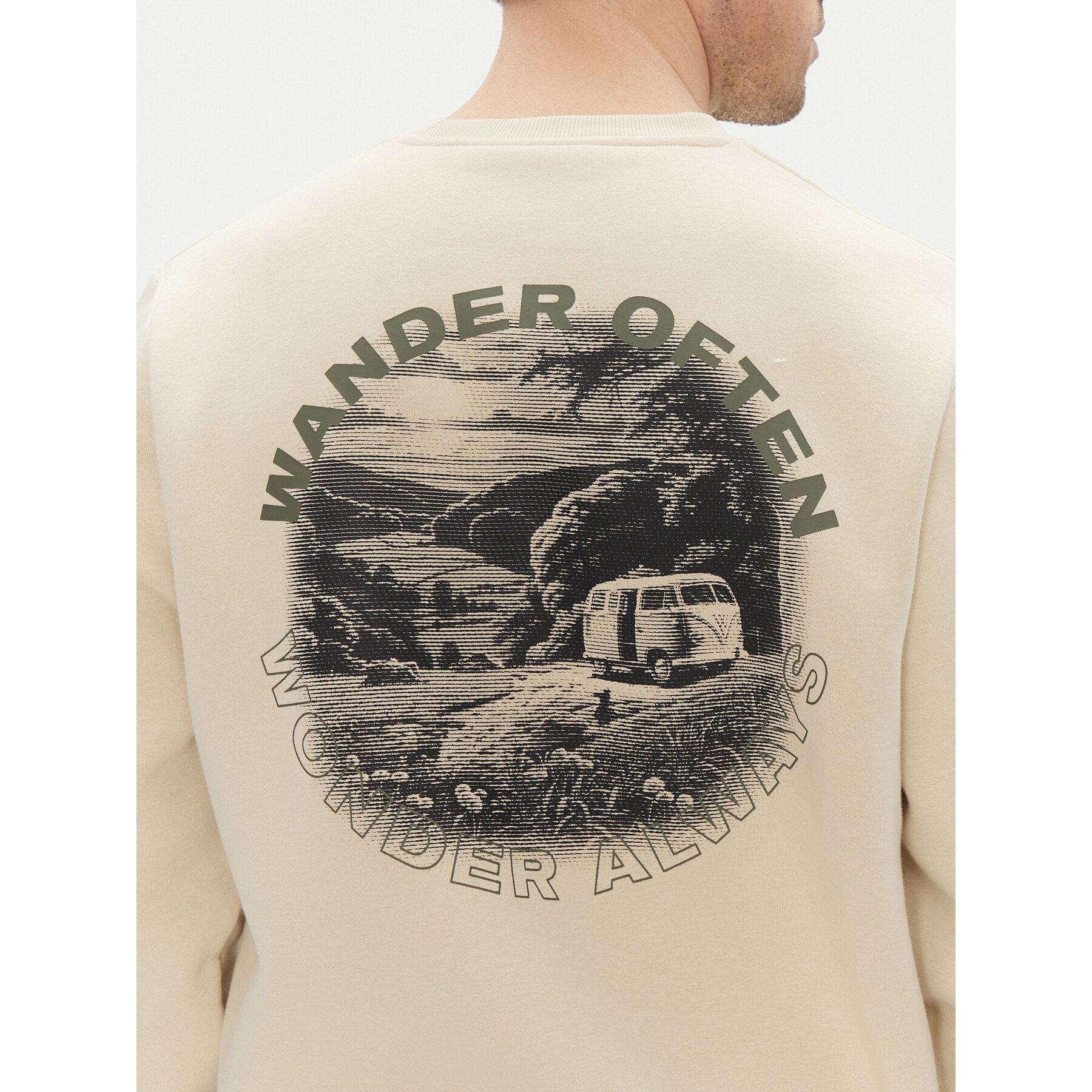 Hunter Bluza May HARM0058251 Beżowy Relaxed Fit