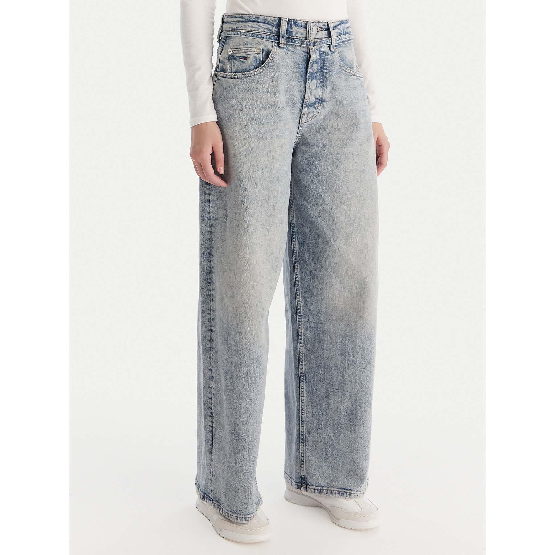 Tommy Jeans Jeansy Charlie DW0DW20473 Niebieski Wide Leg