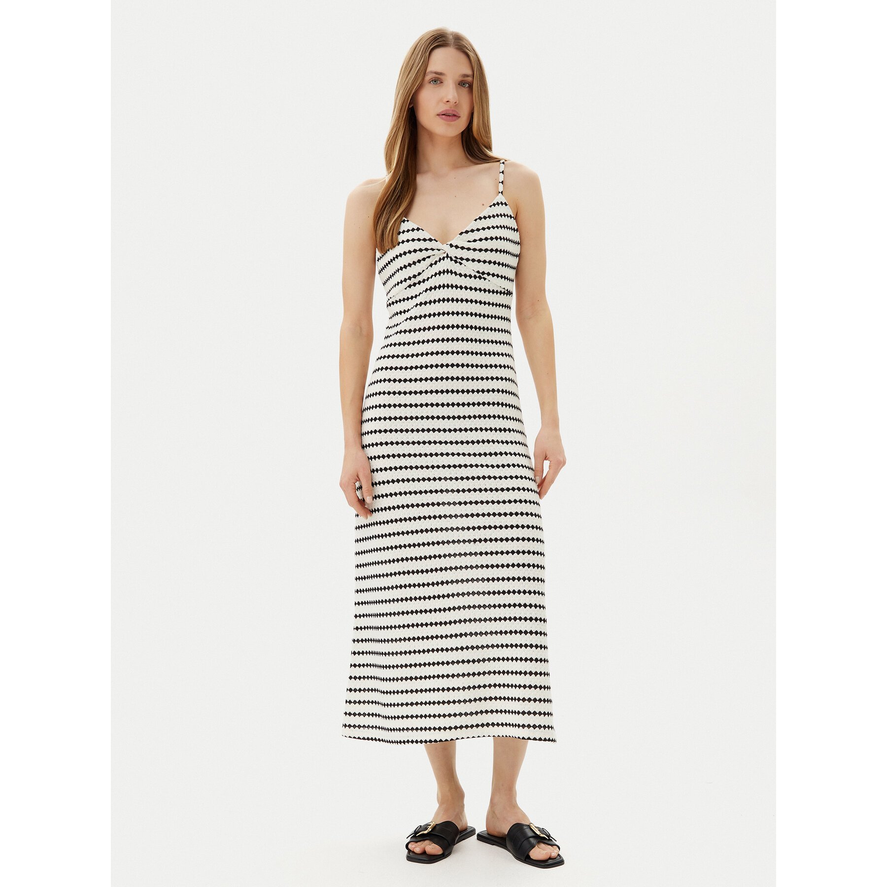 ONLY Sukienka letnia Eva 15346296 Écru Regular Fit