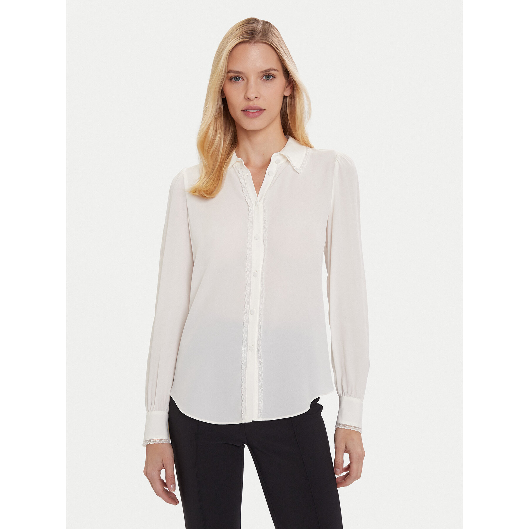 TWINSET Koszula 252TT2142 Beżowy Regular Fit