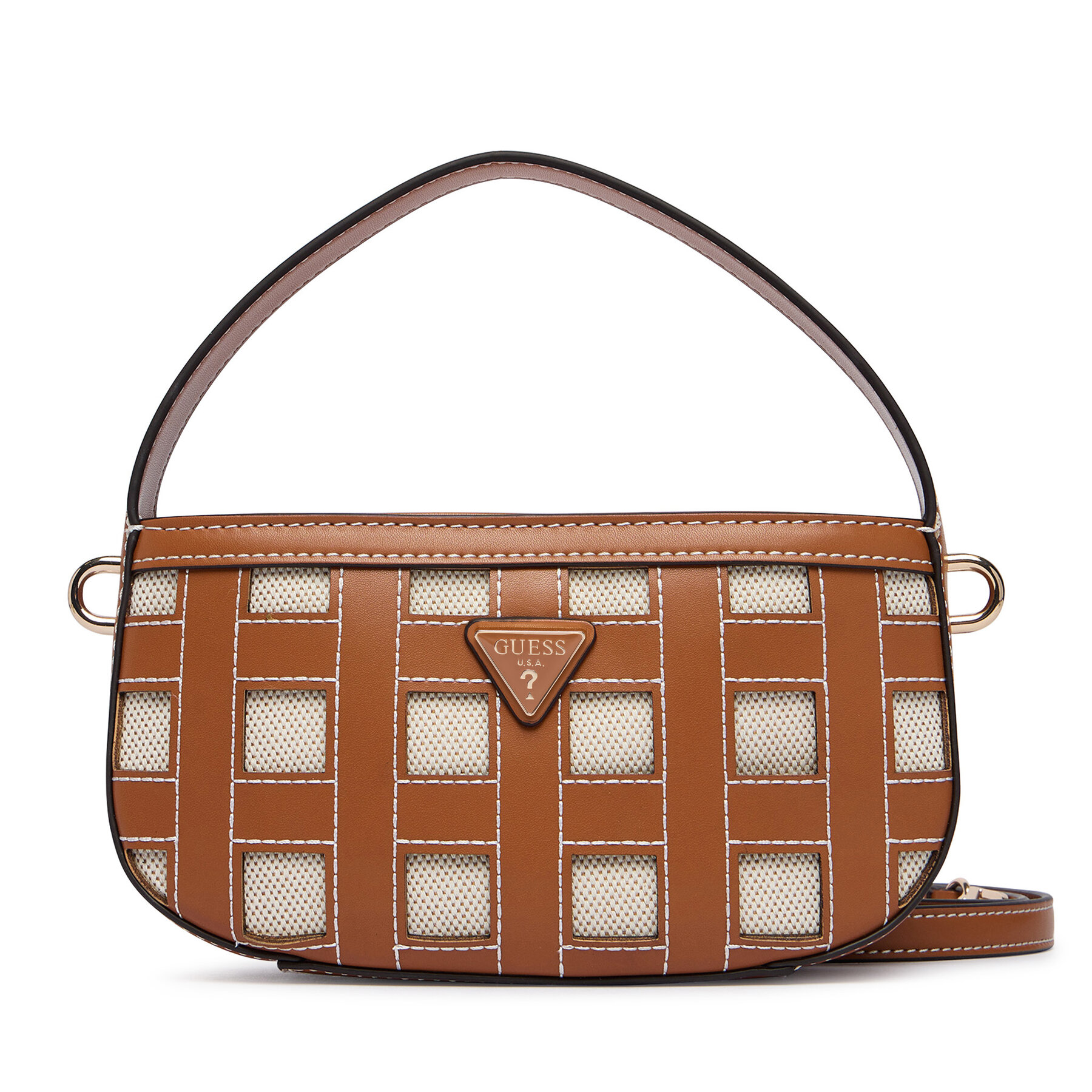 Guess Torebka Frankie Mini HWWG97 36770 Brązowy