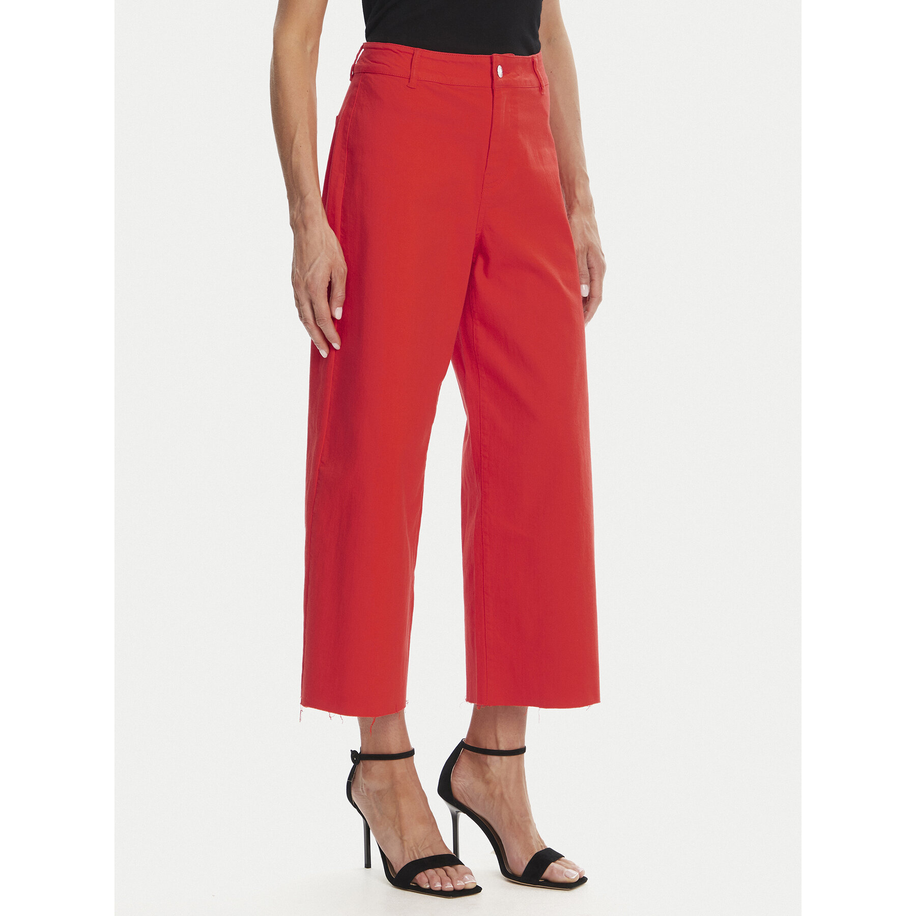 Vero Moda Kuloty Wild Kayla 10307837 Czerwony Wide Leg