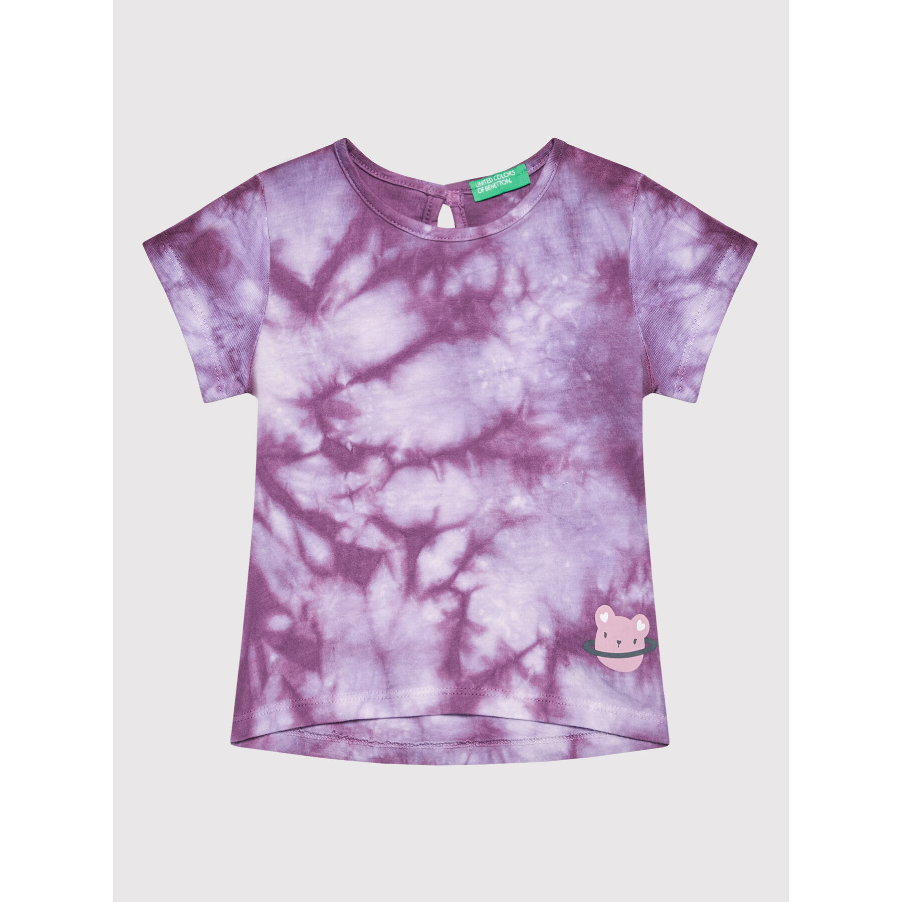 United Colors Of Benetton T-Shirt 3085G103E Fioletowy Regular Fit