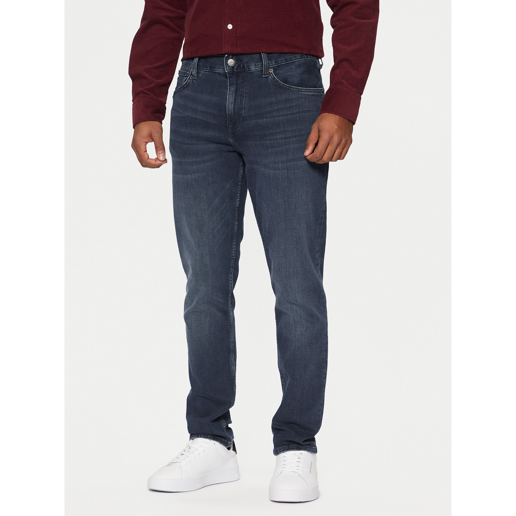 Tommy Hilfiger Jeansy Denton MW0MW39035 Niebieski Straight Fit